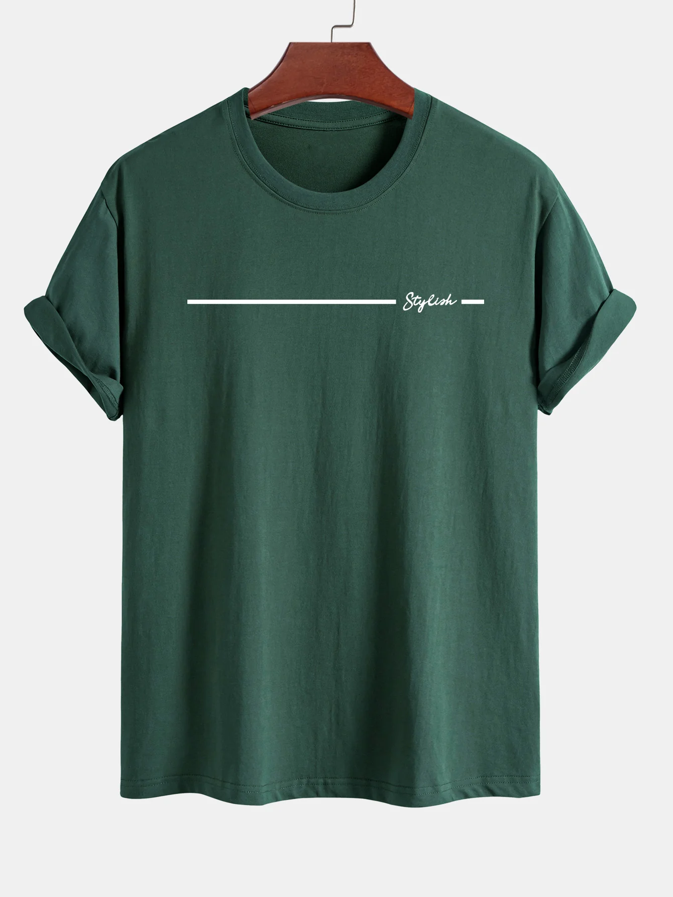 Regular Fit stylisches T-Shirt aus Baumwolle mit Streifenmuster - Image 9