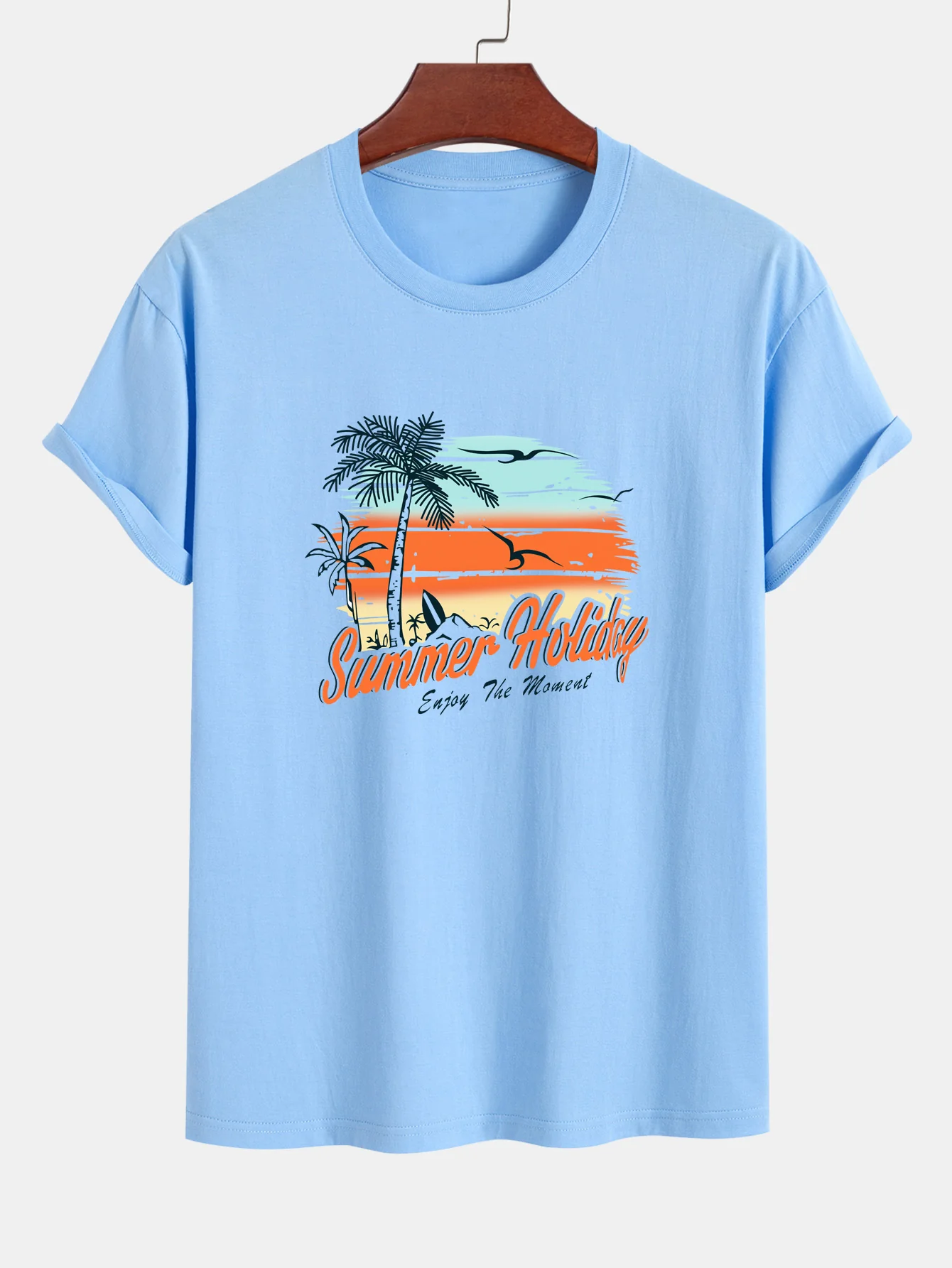 Regular Fit Sommerurlaub Print Baumwoll-T-Shirt - Image 13