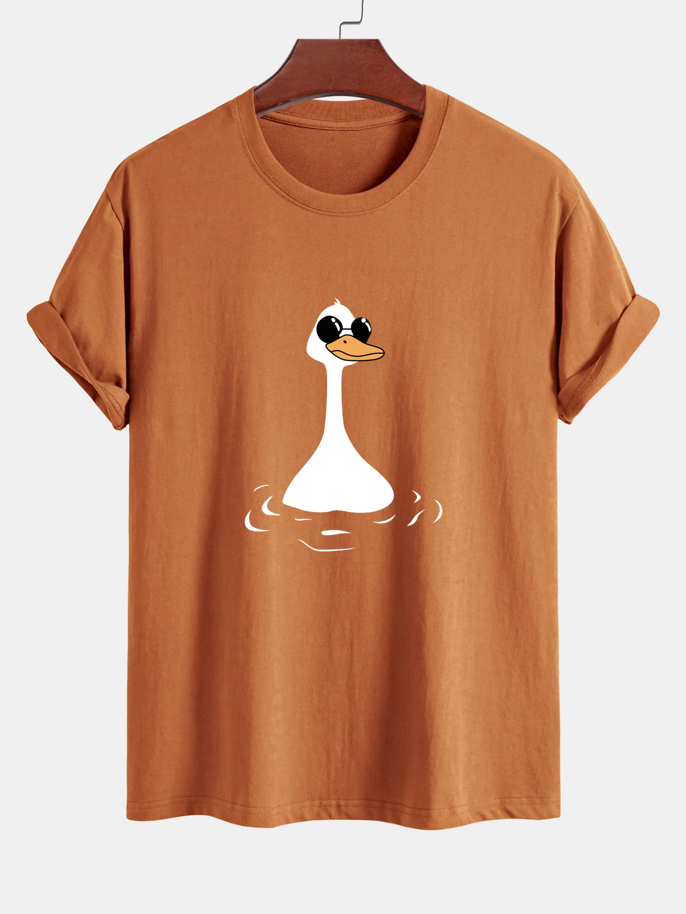 Regular Fit Sonnenbrille Gänsedruck Baumwoll-T-Shirt - Image 12