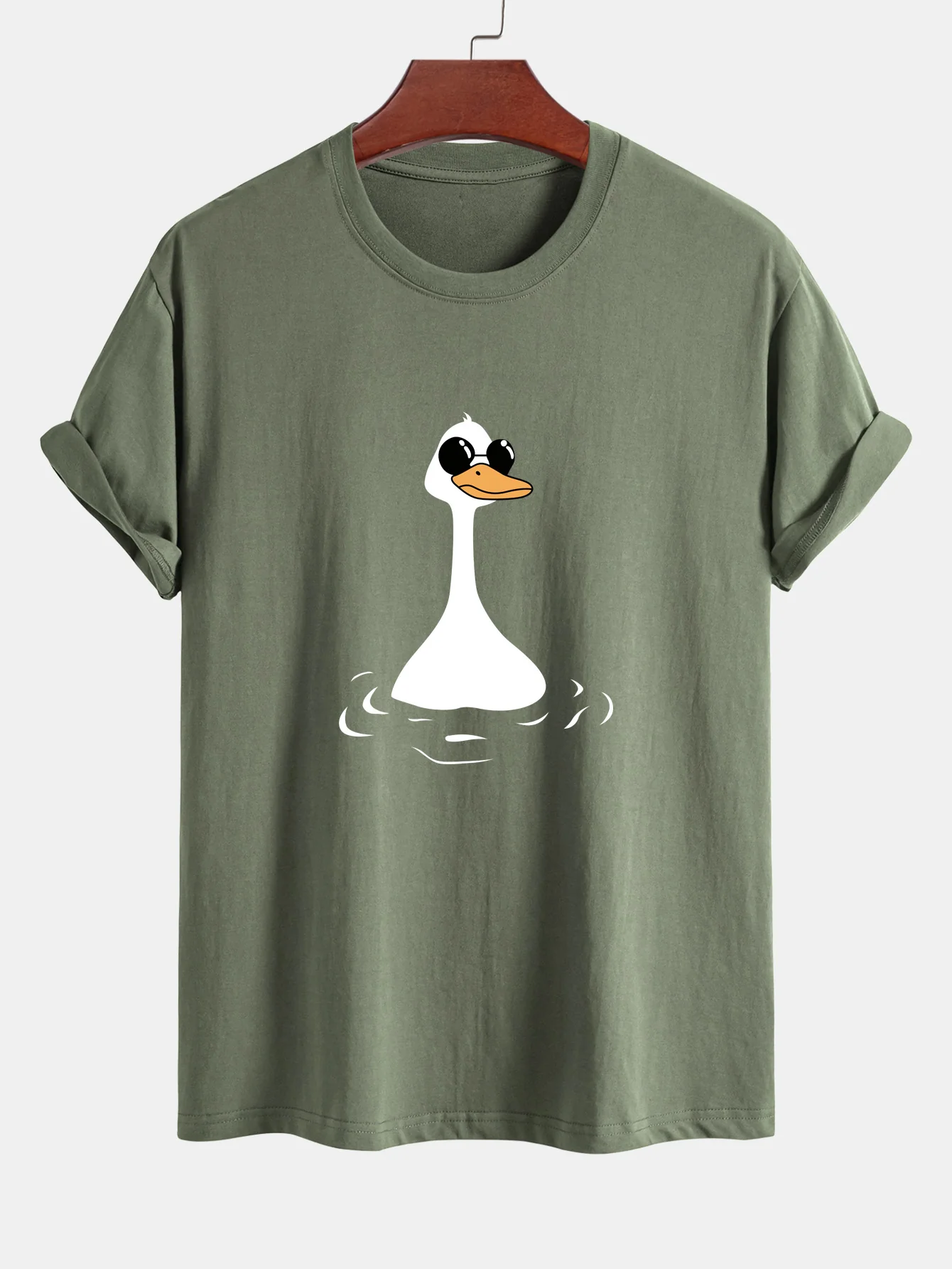 Regular Fit Sonnenbrille Gänsedruck Baumwoll-T-Shirt - Image 14