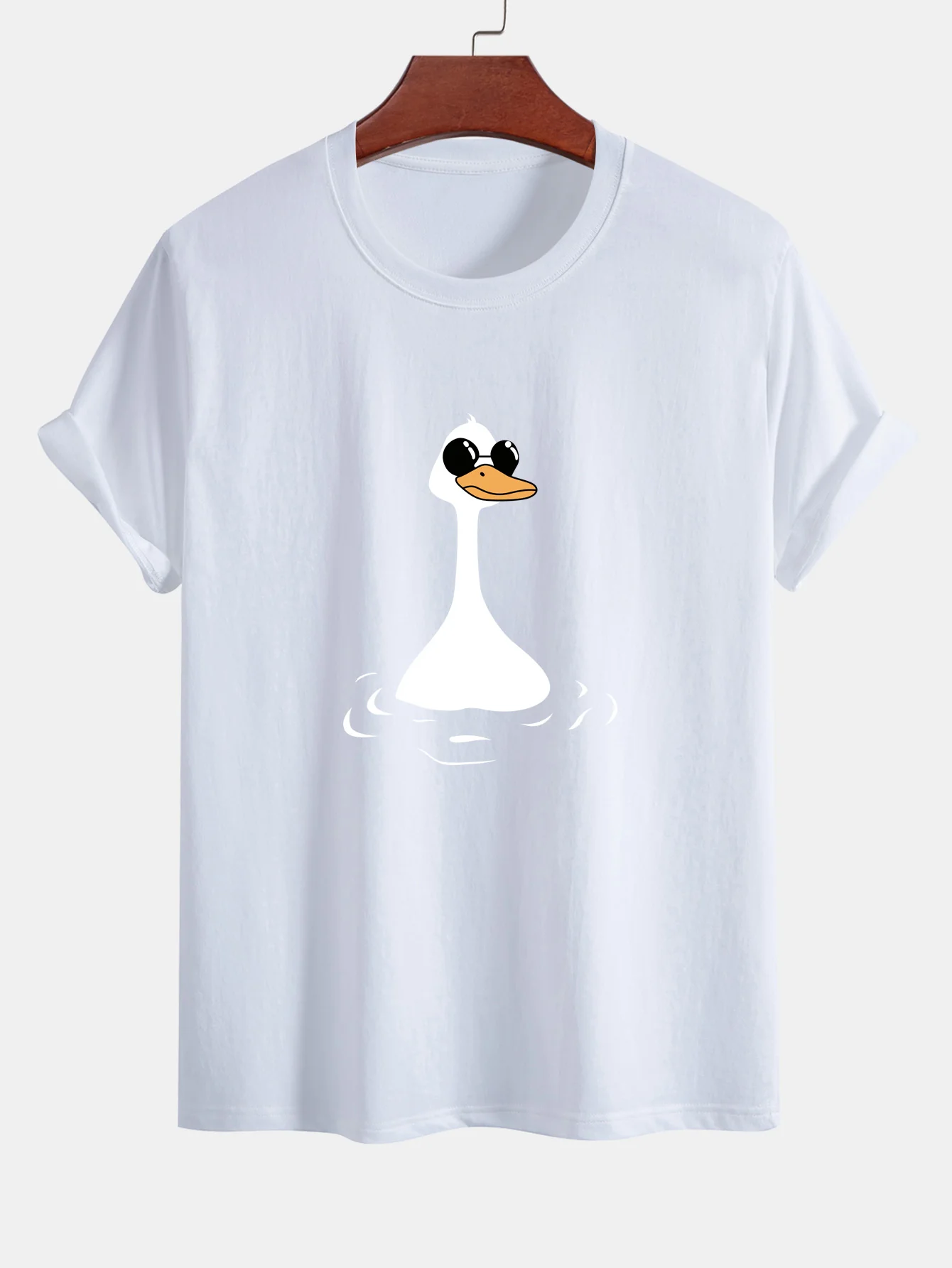 Regular Fit Sonnenbrille Gänsedruck Baumwoll-T-Shirt - Image 15
