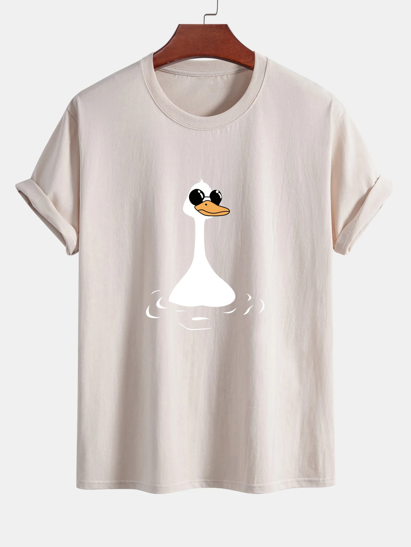 Regular Fit Sonnenbrille Gänsedruck Baumwoll-T-Shirt - Image 5