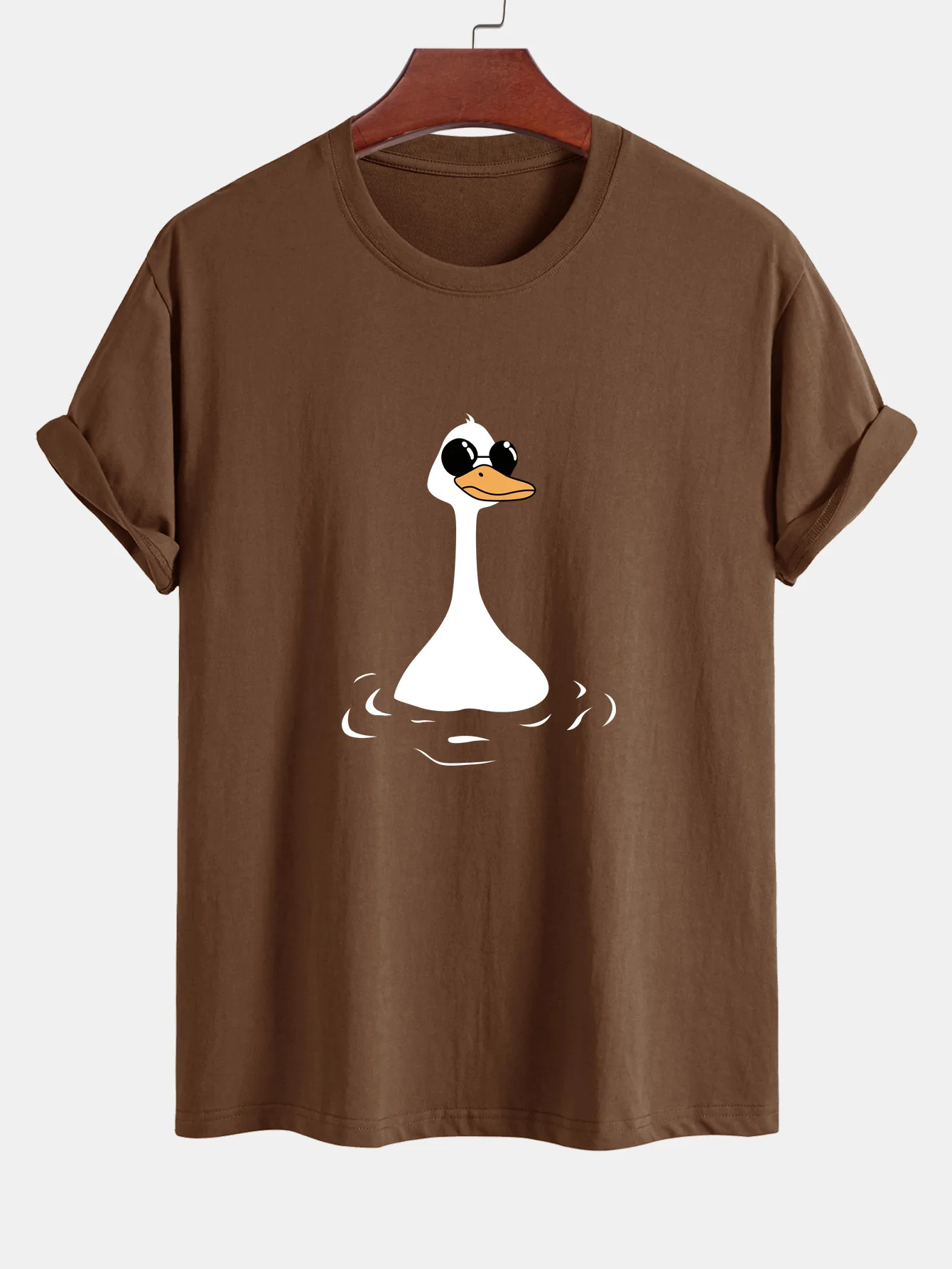 Regular Fit Sonnenbrille Gänsedruck Baumwoll-T-Shirt - Image 6