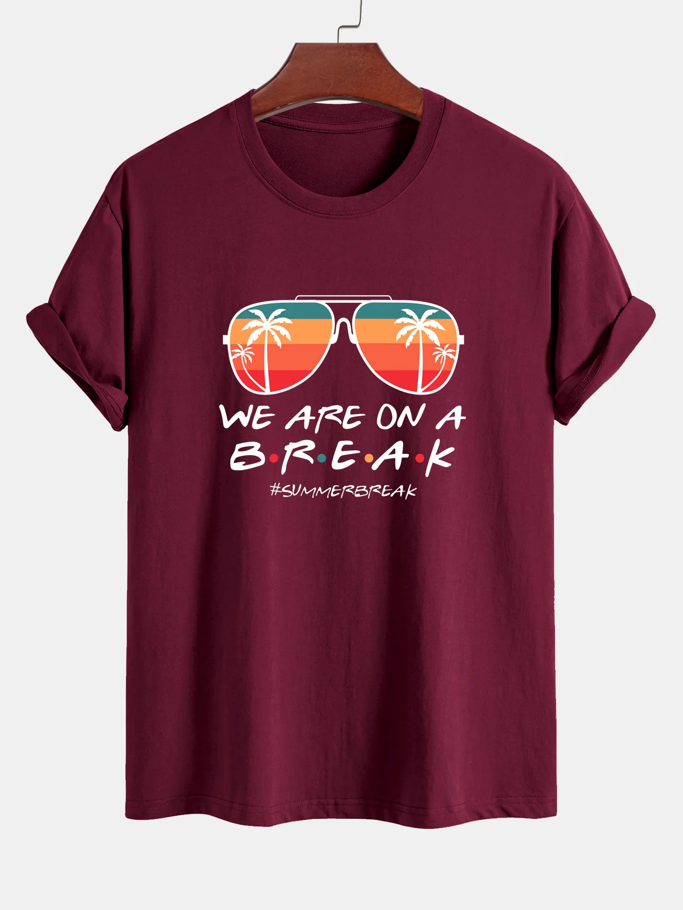 Regular Fit Sonnenbrille Palm Tree Print Baumwoll-T-Shirt - Image 10
