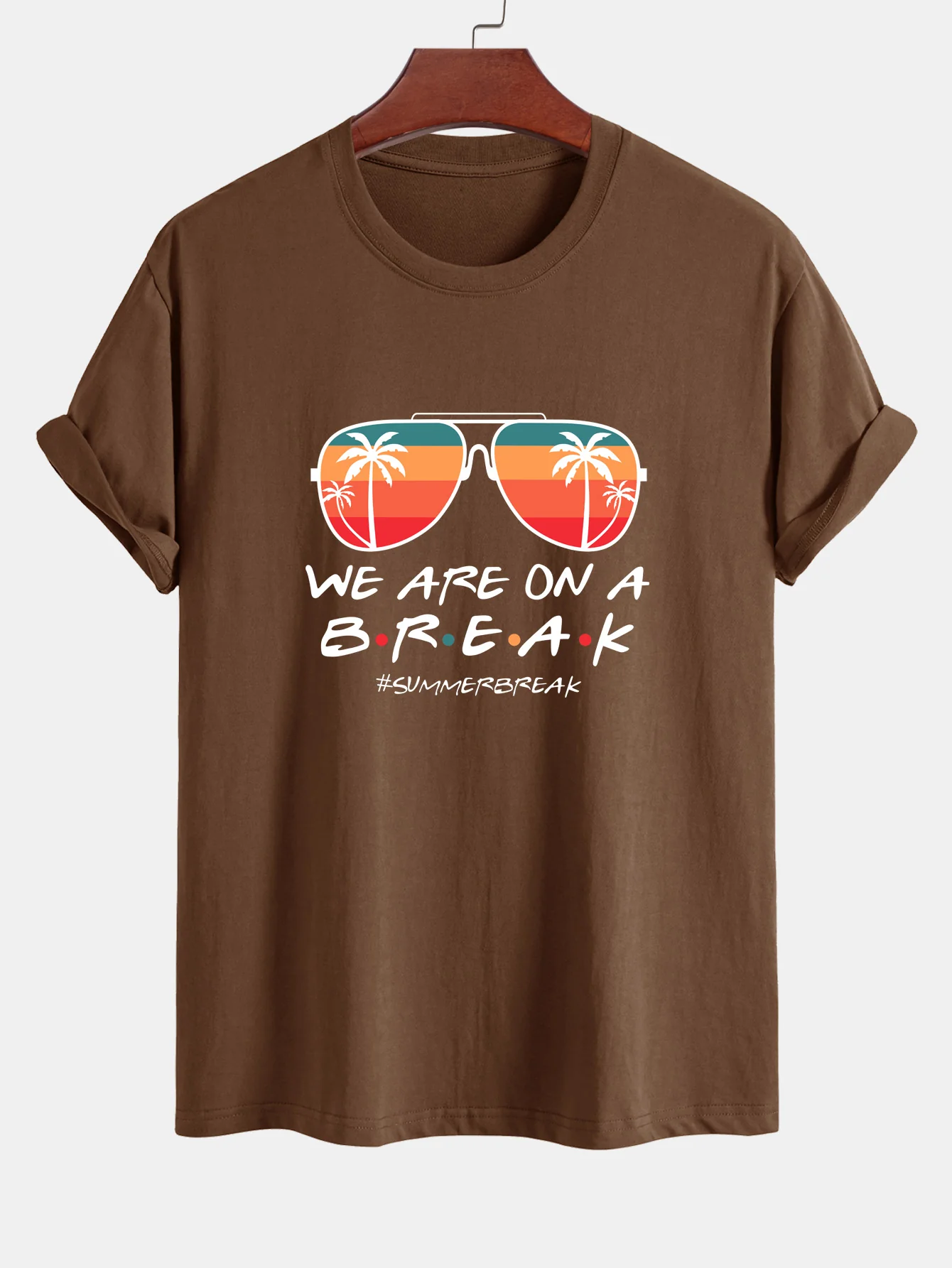 Regular Fit Sonnenbrille Palm Tree Print Baumwoll-T-Shirt - Image 11