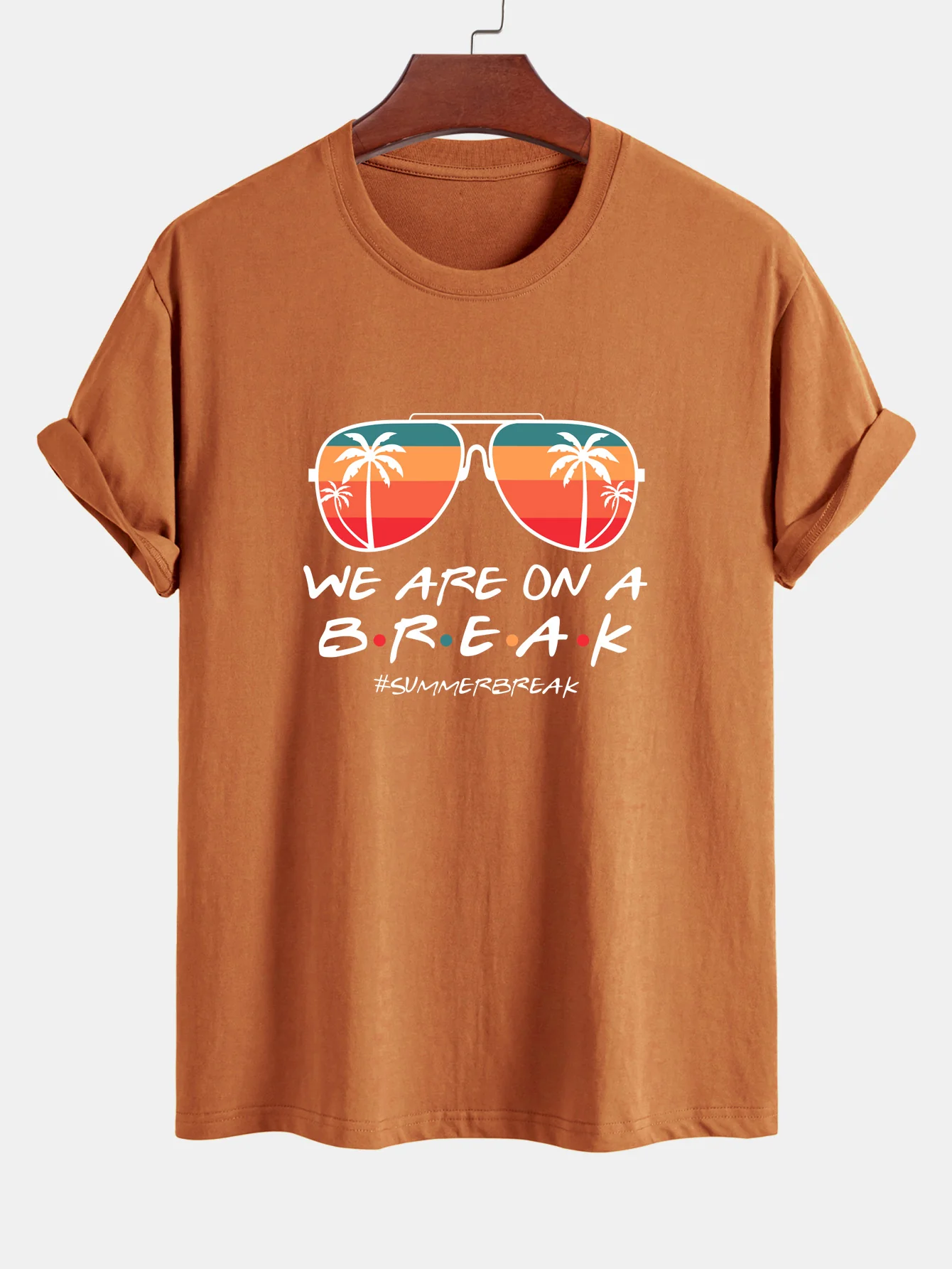 Regular Fit Sonnenbrille Palm Tree Print Baumwoll-T-Shirt - Image 7