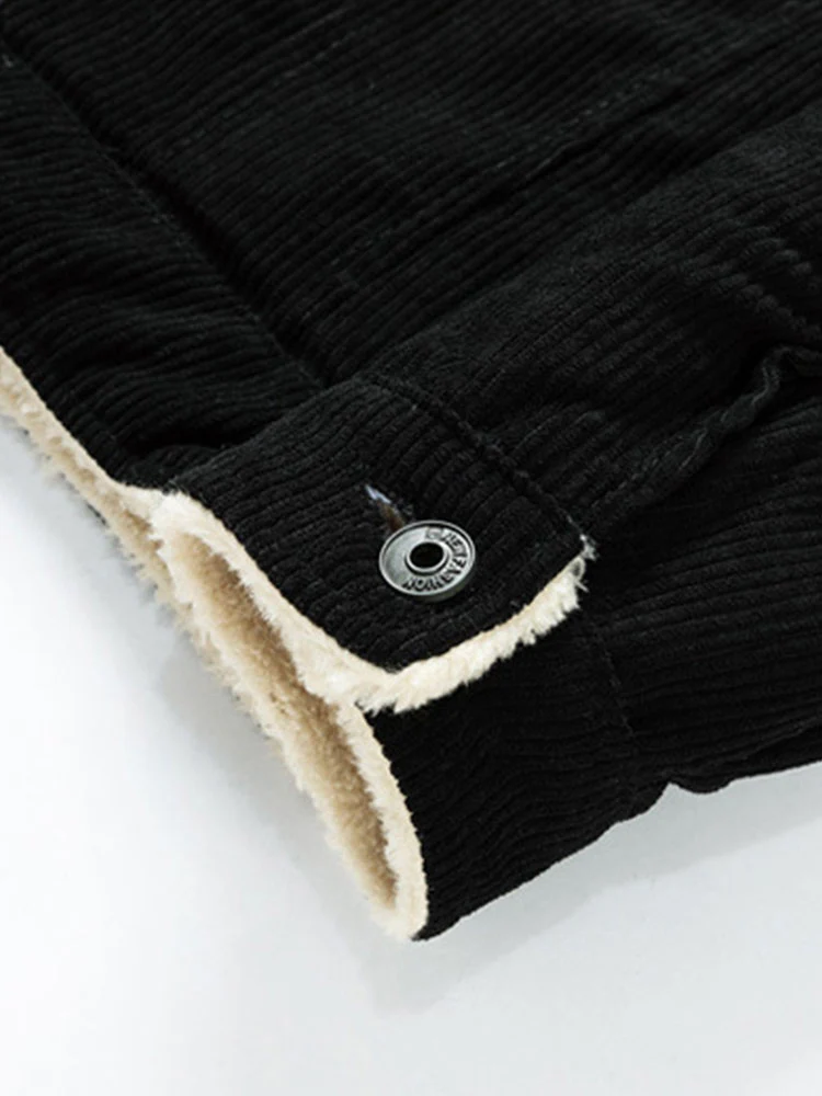 Regulär geschnittene Teddy-futter Cordjacke - Image 6