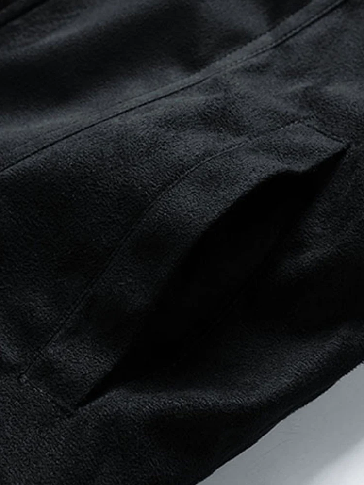 Reguläre Passform Teddygefütterte Kunstwildlederjacke - Image 8