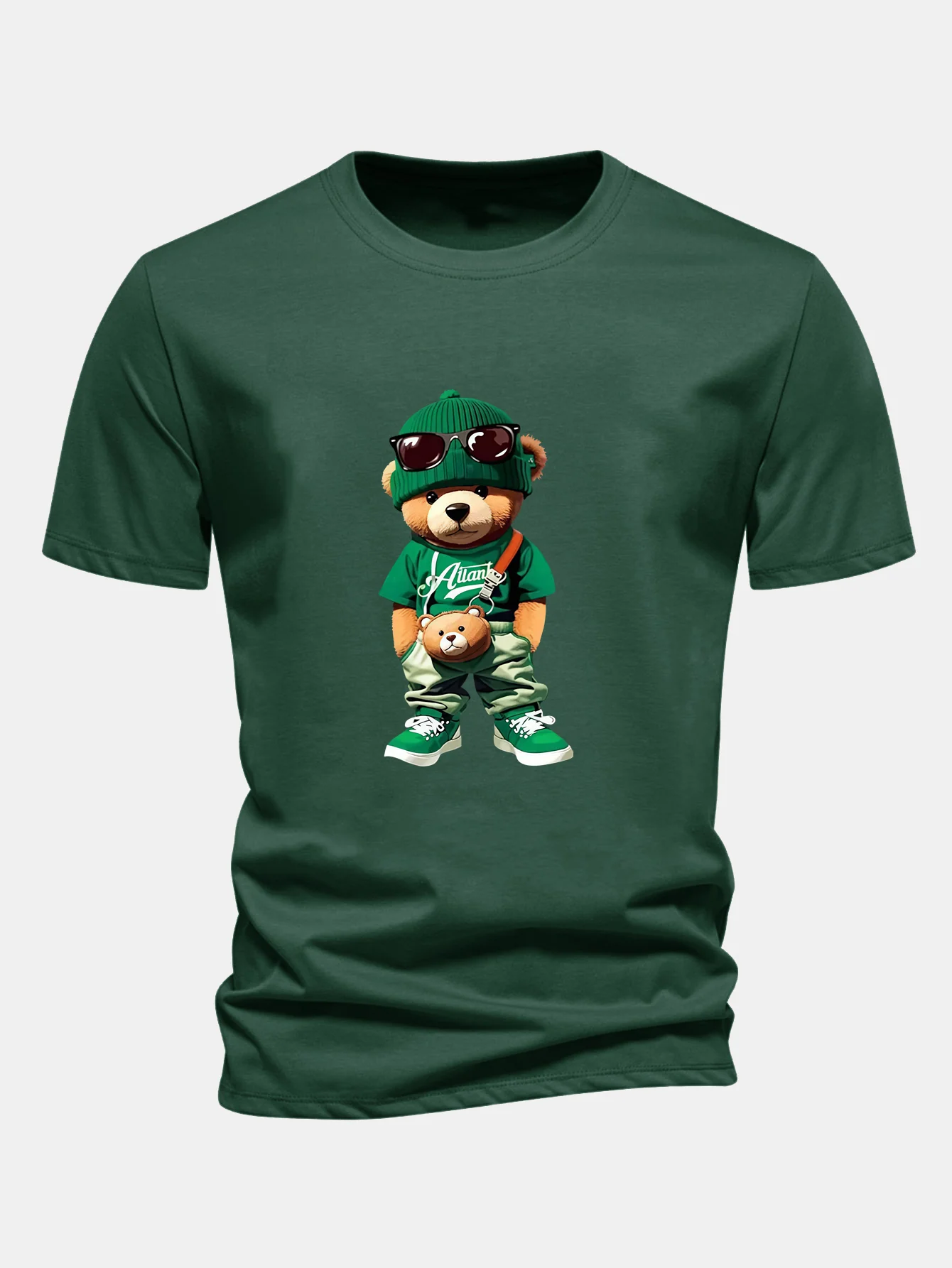 Regular Fit Trendiges T-Shirt aus Baumwolle mit Bärenmotiv - Image 10