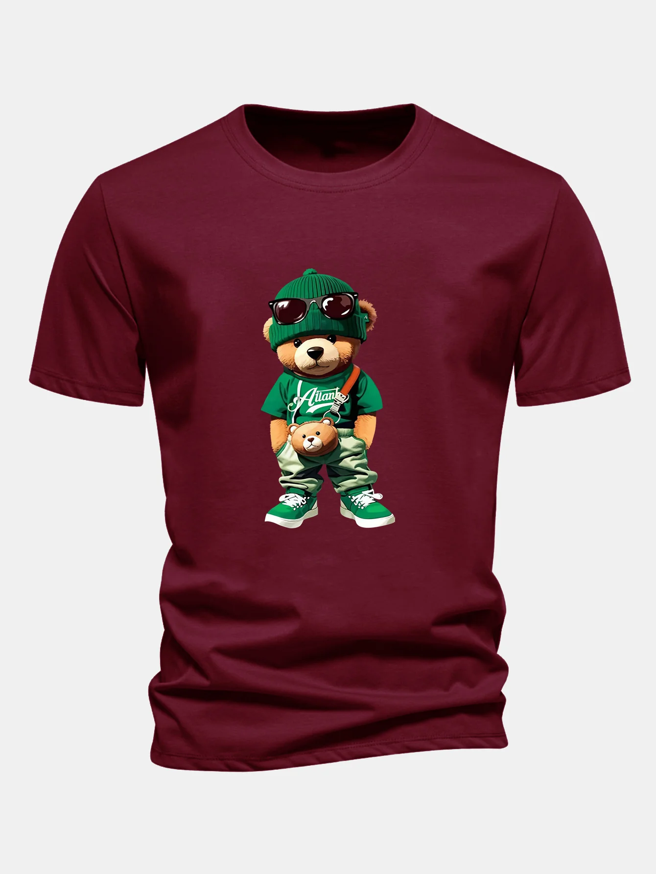 Regular Fit Trendiges T-Shirt aus Baumwolle mit Bärenmotiv - Image 11