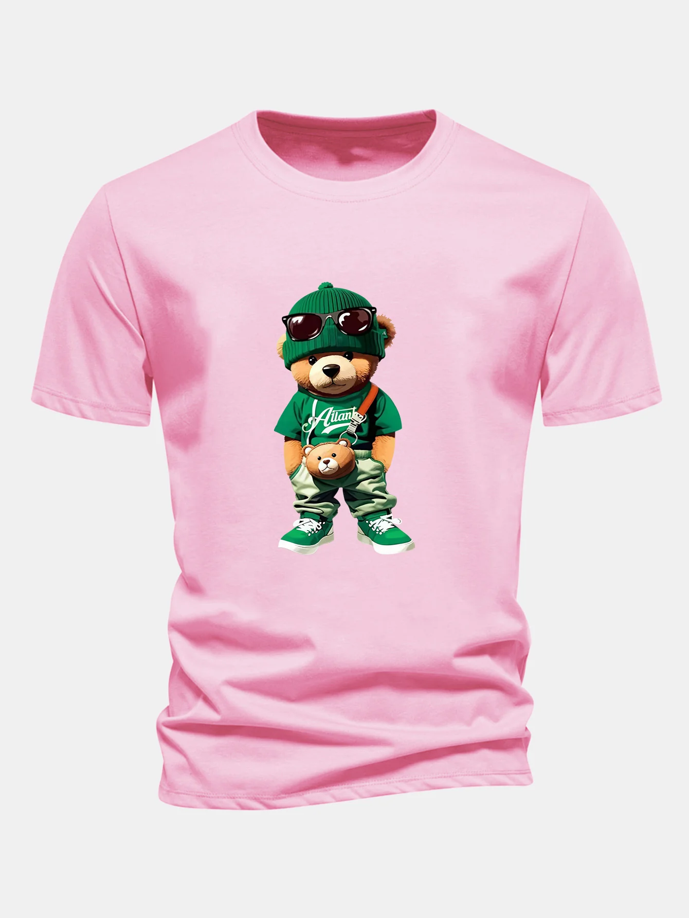 Regular Fit Trendiges T-Shirt aus Baumwolle mit Bärenmotiv - Image 5