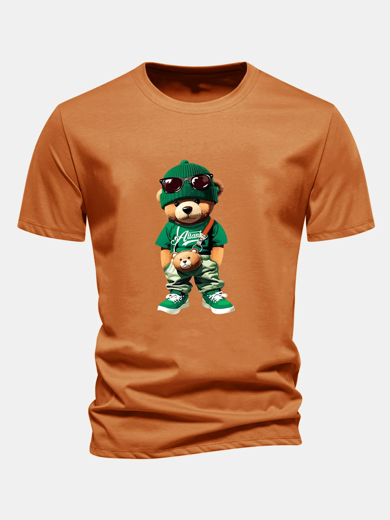 Regular Fit Trendiges T-Shirt aus Baumwolle mit Bärenmotiv - Image 7