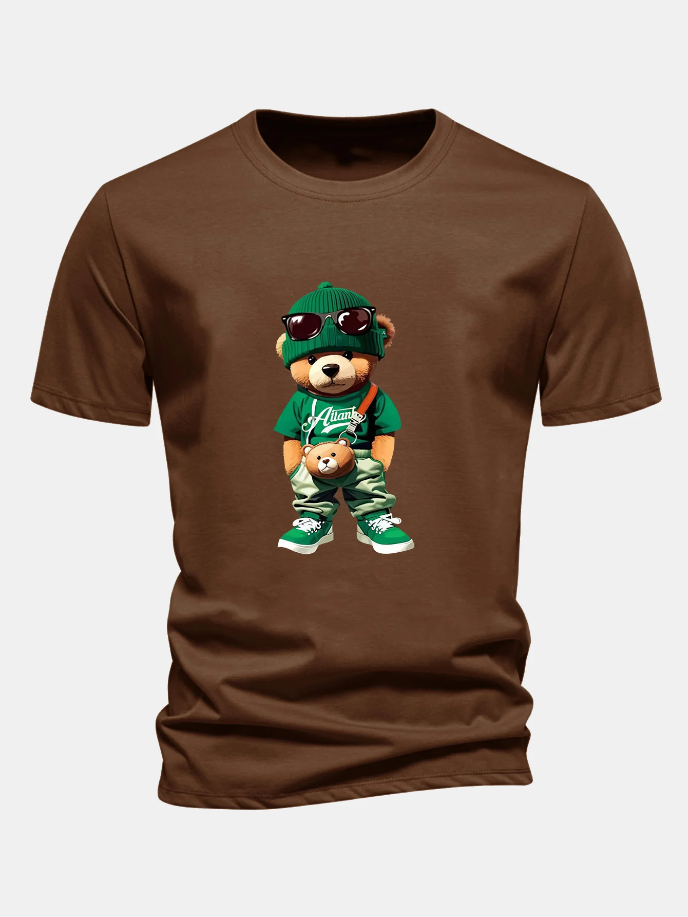 Regular Fit Trendiges T-Shirt aus Baumwolle mit Bärenmotiv - Image 9