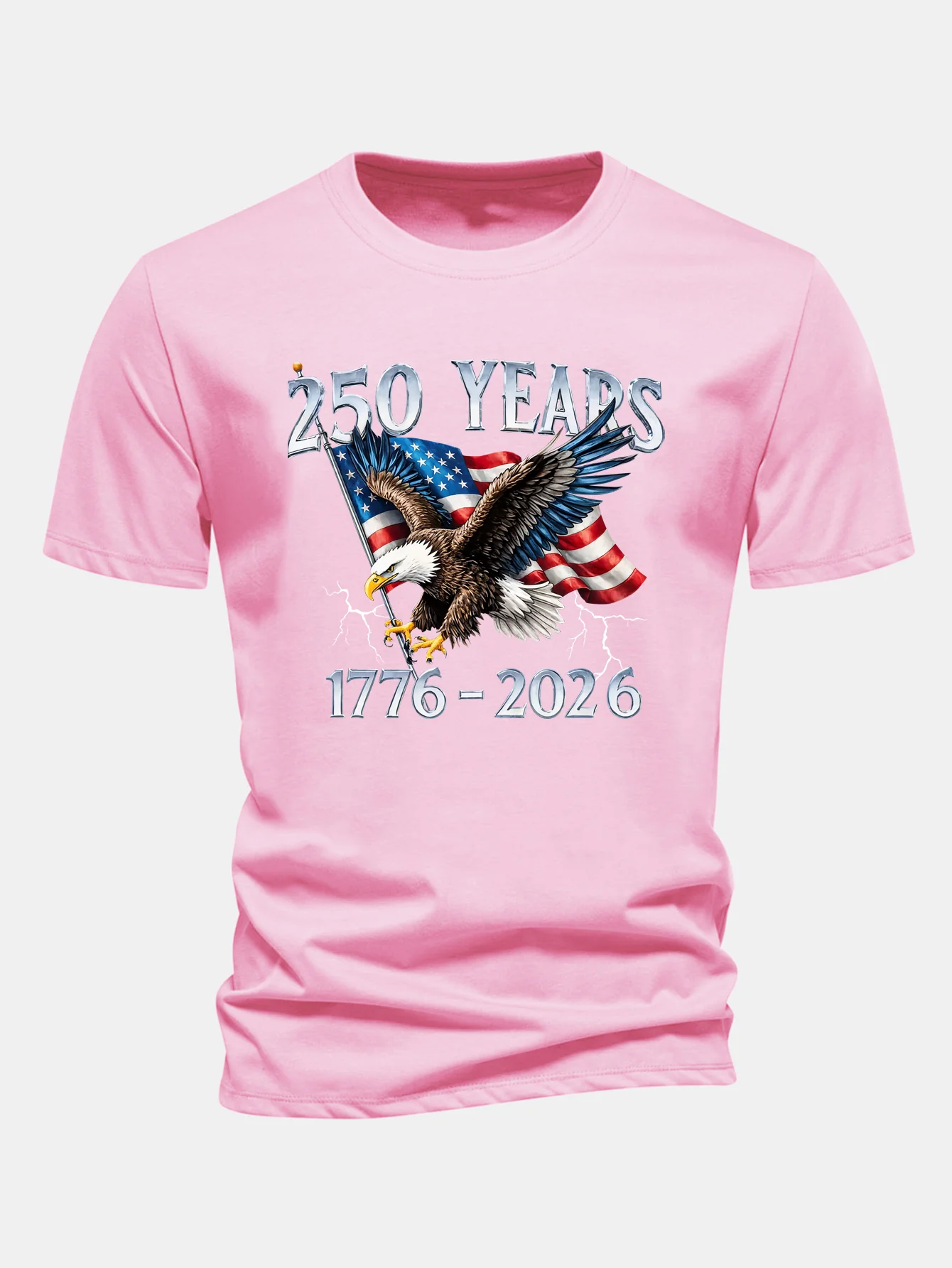 Regular Fit USA 250th Anniversary Print Cotton T-Shirt - Image 10