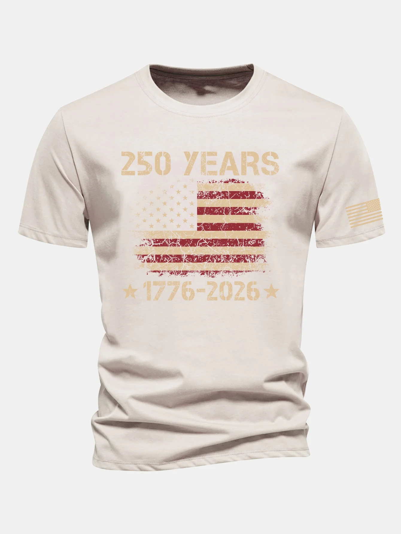 Regular Fit USA 250th Anniversary Print Cotton T-Shirt - Image 11