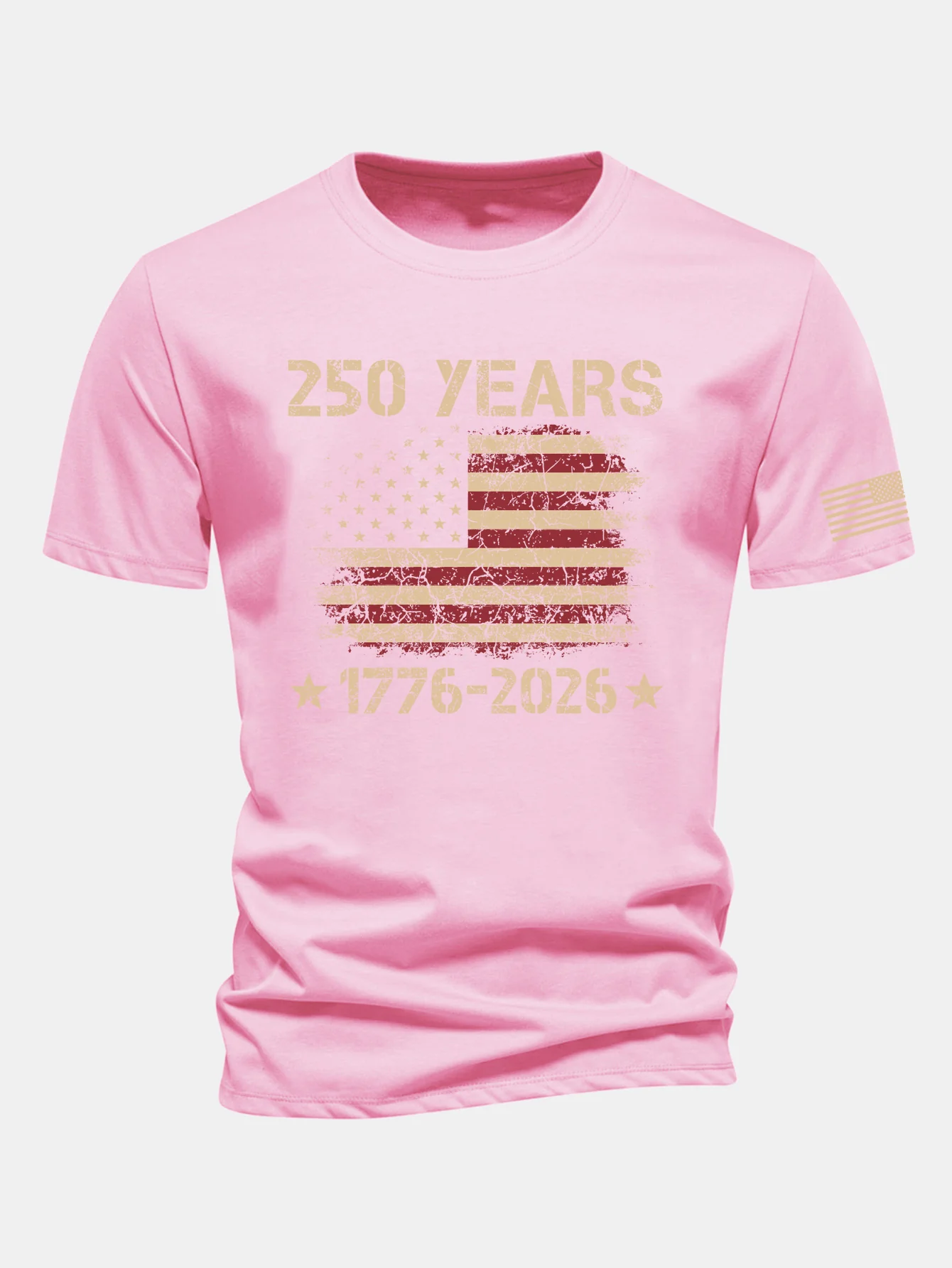 Regular Fit USA 250th Anniversary Print Cotton T-Shirt - Image 12