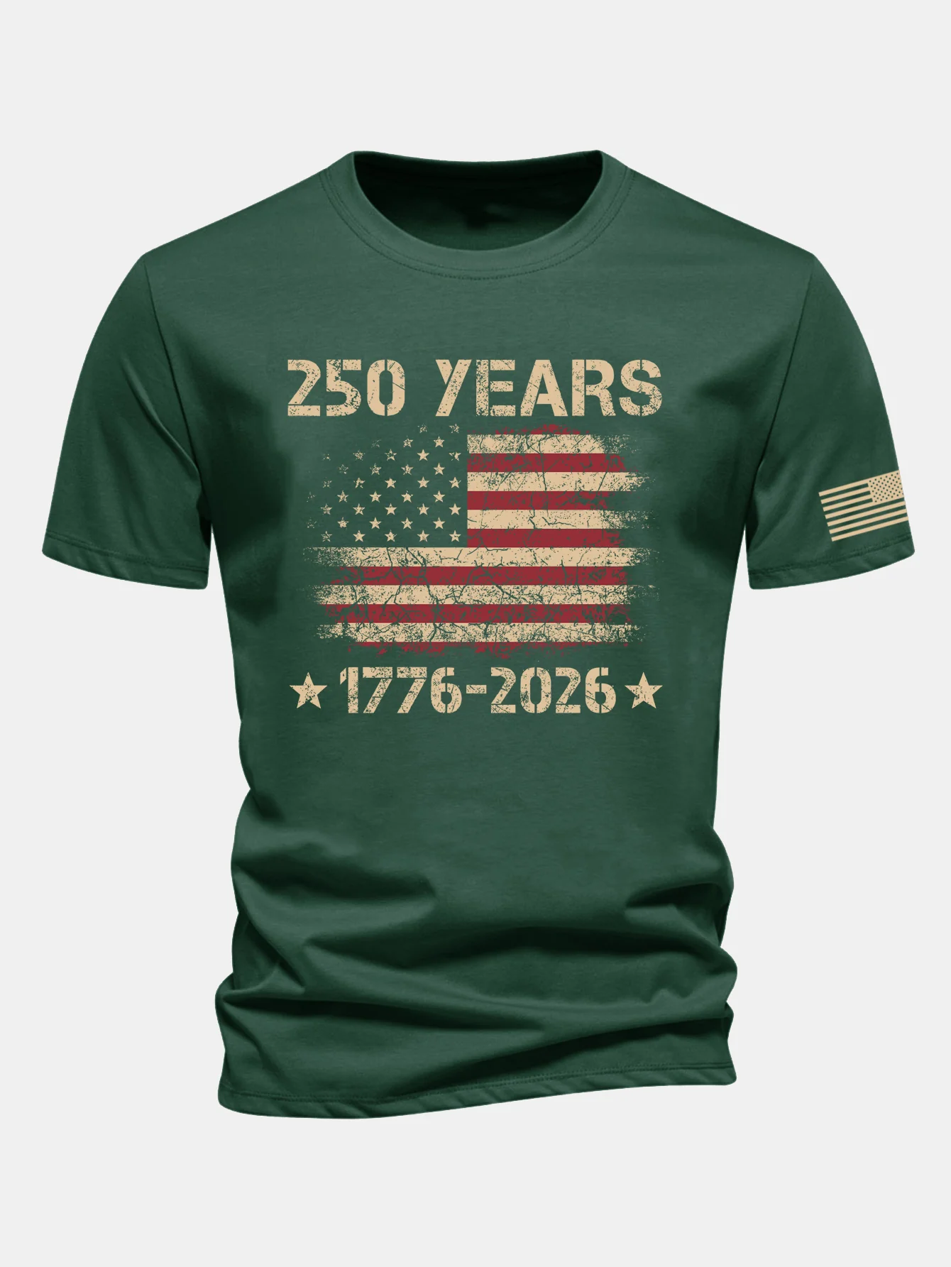 Regular Fit USA 250th Anniversary Print Cotton T-Shirt - Image 14