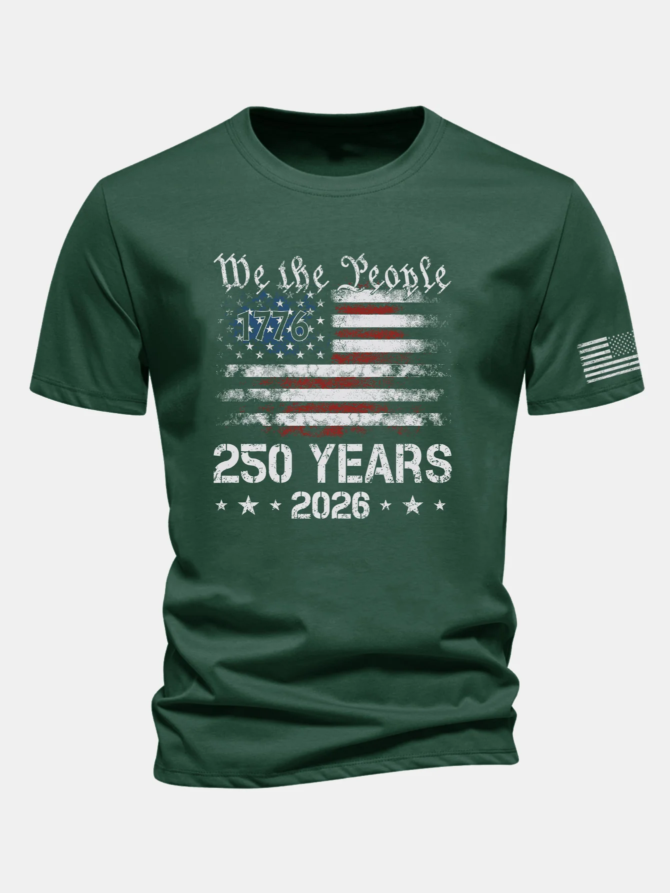 Regular Fit USA 250th Anniversary Print Cotton T-Shirt - Image 10
