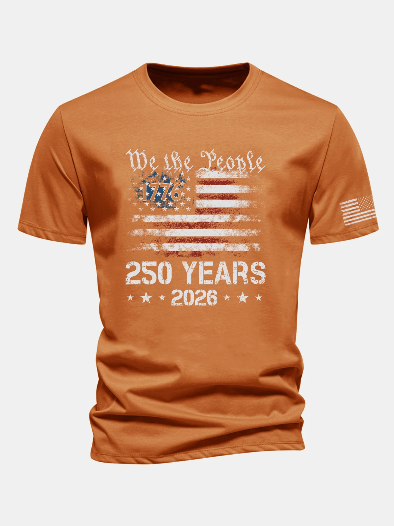 Regular Fit USA 250th Anniversary Print Cotton T-Shirt - Image 11