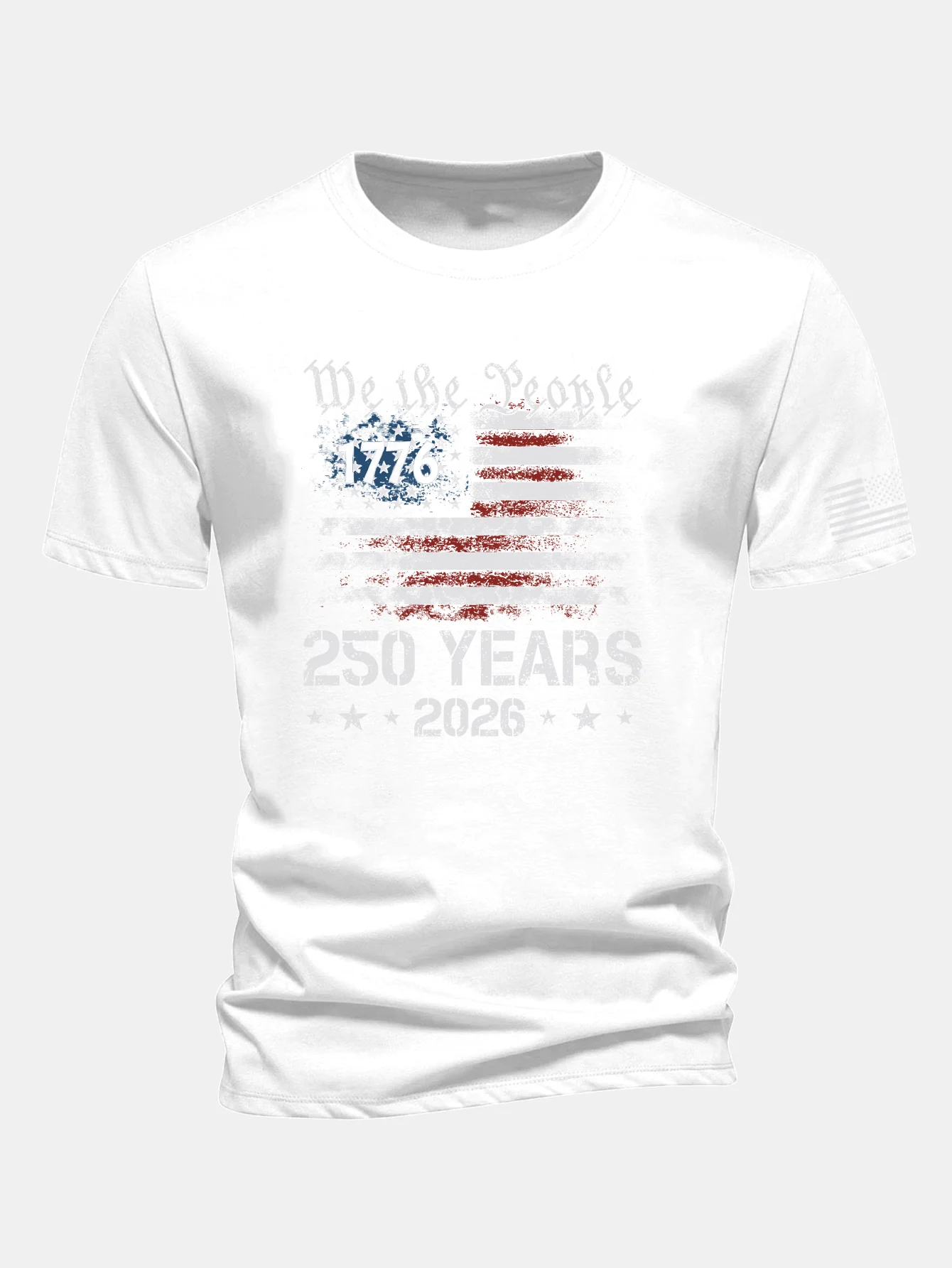 Regular Fit USA 250th Anniversary Print Cotton T-Shirt - Image 12