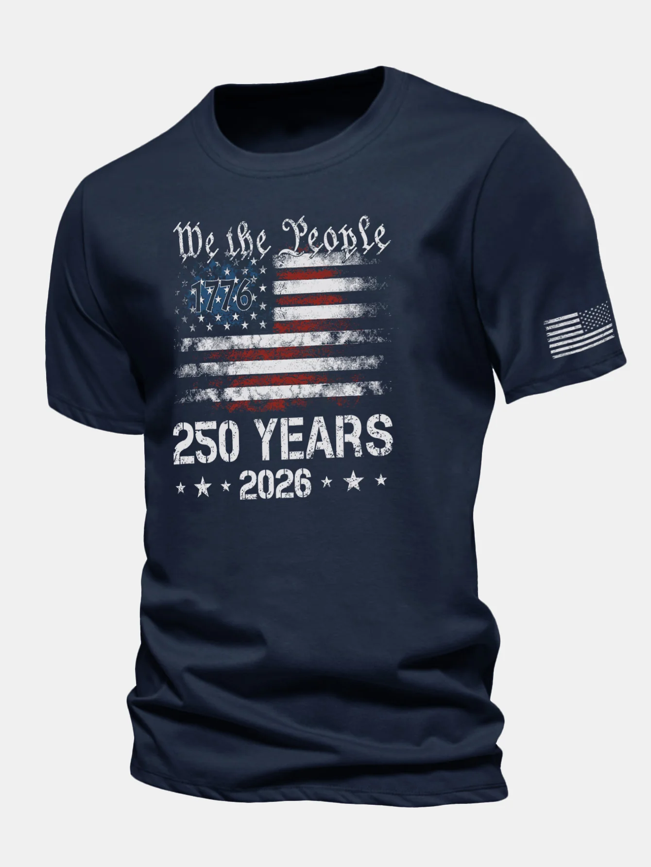 Regular Fit USA 250th Anniversary Print Cotton T-Shirt - Image 2