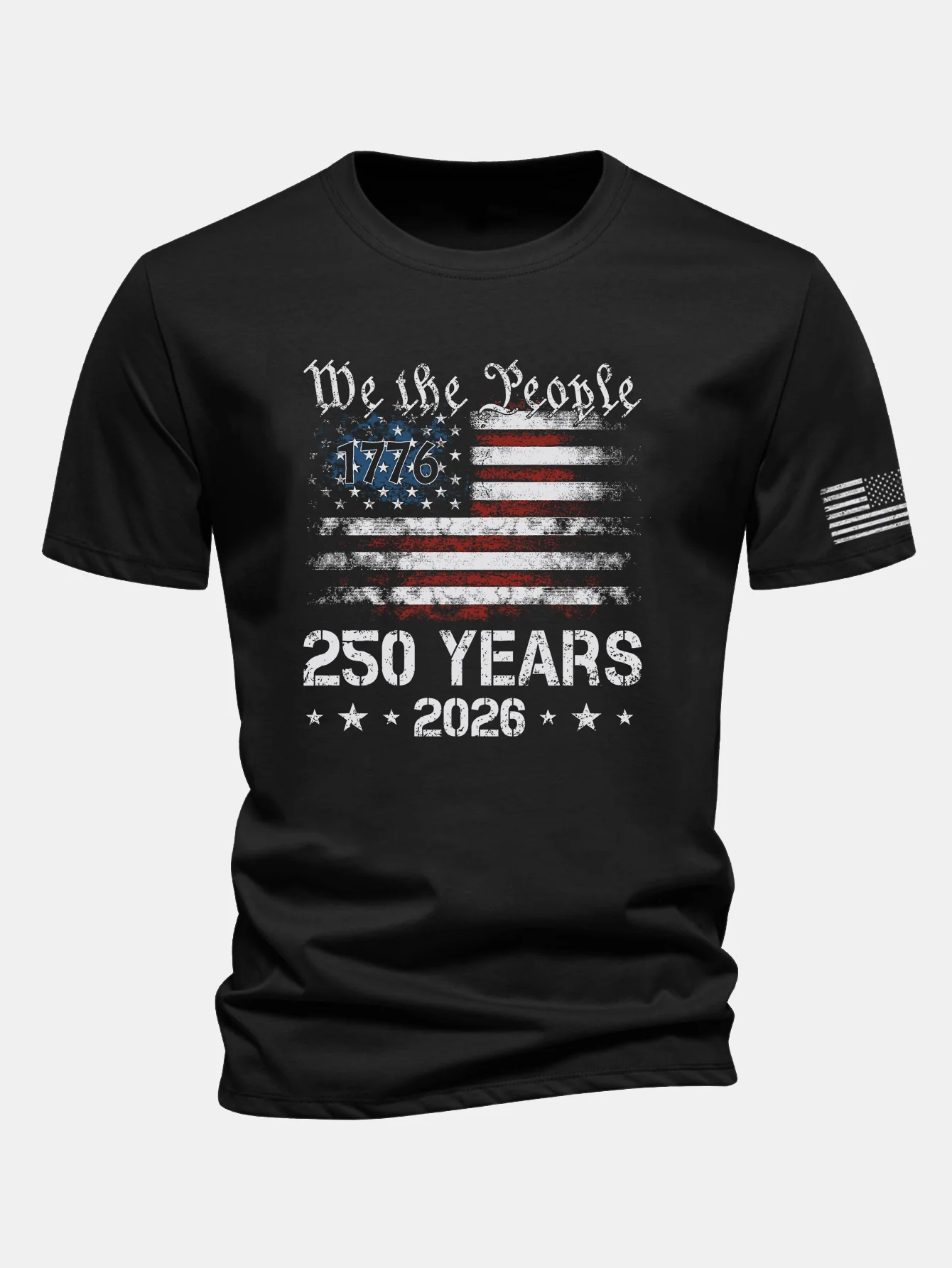 Regular Fit USA 250th Anniversary Print Cotton T-Shirt - Image 3