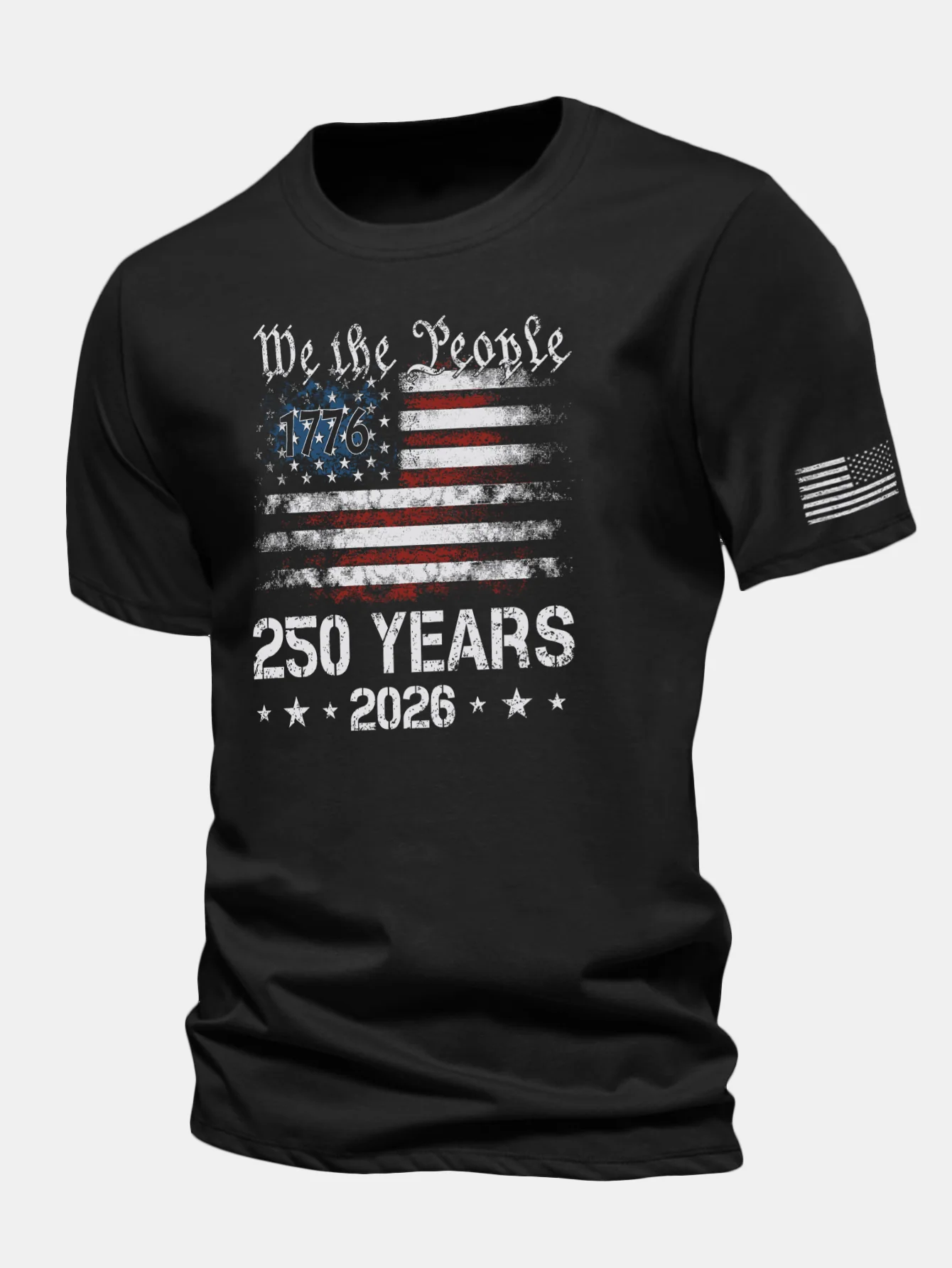 Regular Fit USA 250th Anniversary Print Cotton T-Shirt - Image 4