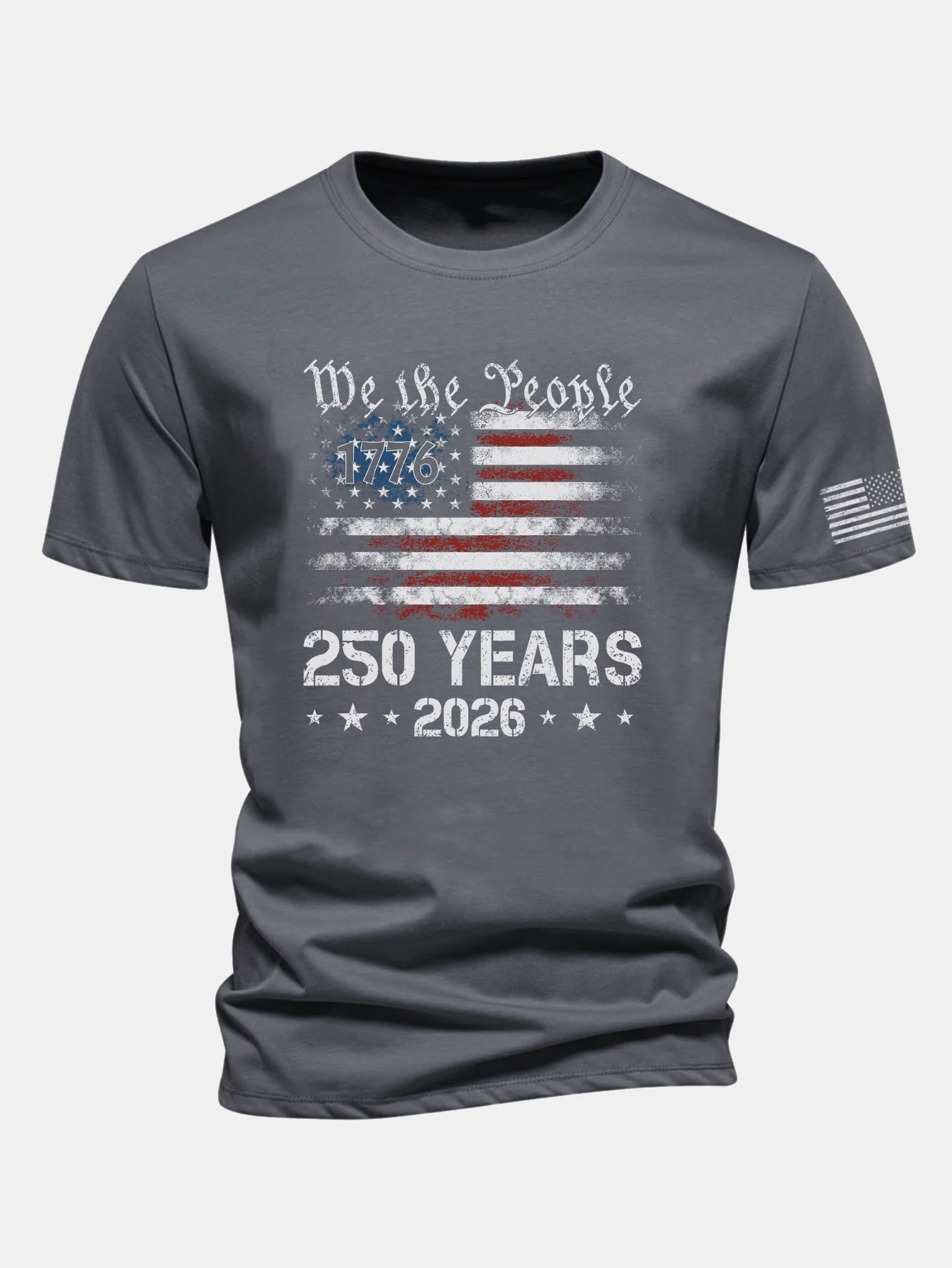 Regular Fit USA 250th Anniversary Print Cotton T-Shirt - Image 5