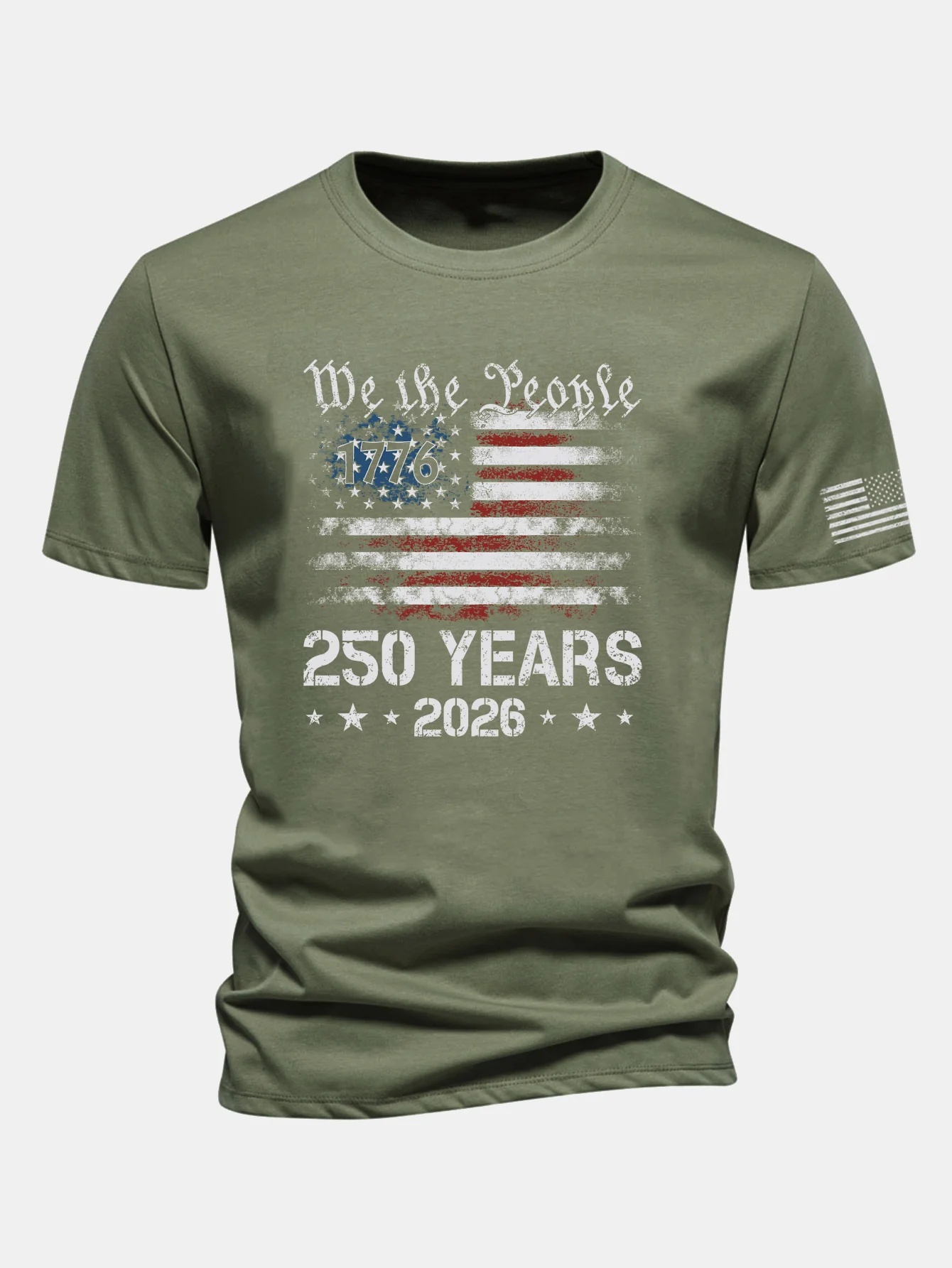 Regular Fit USA 250th Anniversary Print Cotton T-Shirt - Image 6