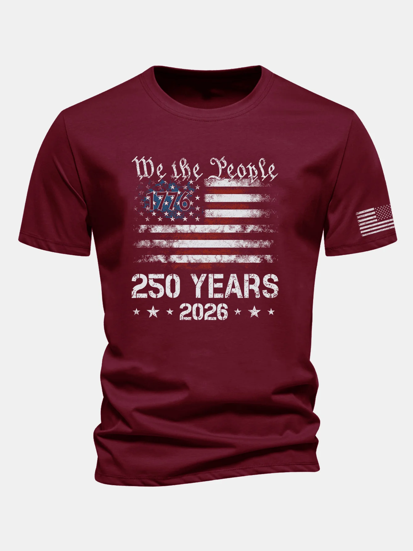 Regular Fit USA 250th Anniversary Print Cotton T-Shirt - Image 8