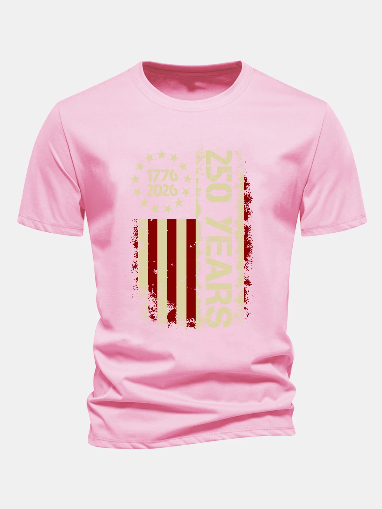 Regular Fit USA 250th Anniversary Vintage Print Cotton T-Shirt - Image 11