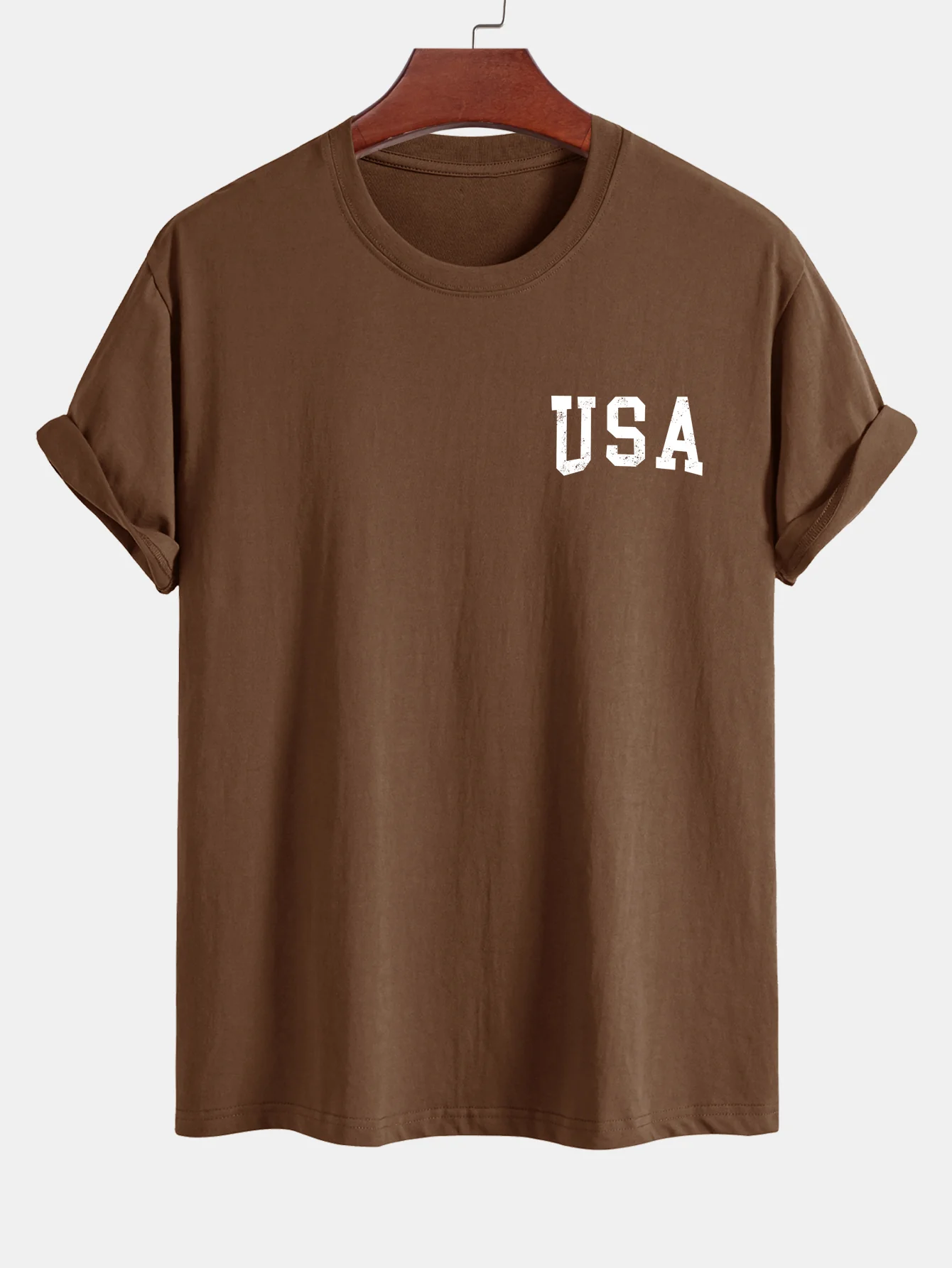 Regular Fit T-Shirt aus Baumwolle mit USA-Flaggen-Print - Image 11