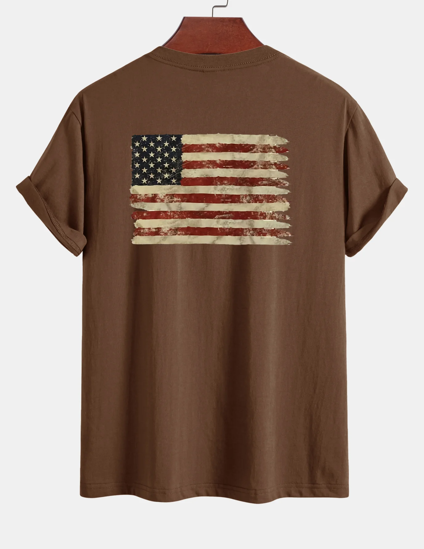 Regular Fit T-Shirt aus Baumwolle mit USA-Flaggen-Print - Image 12