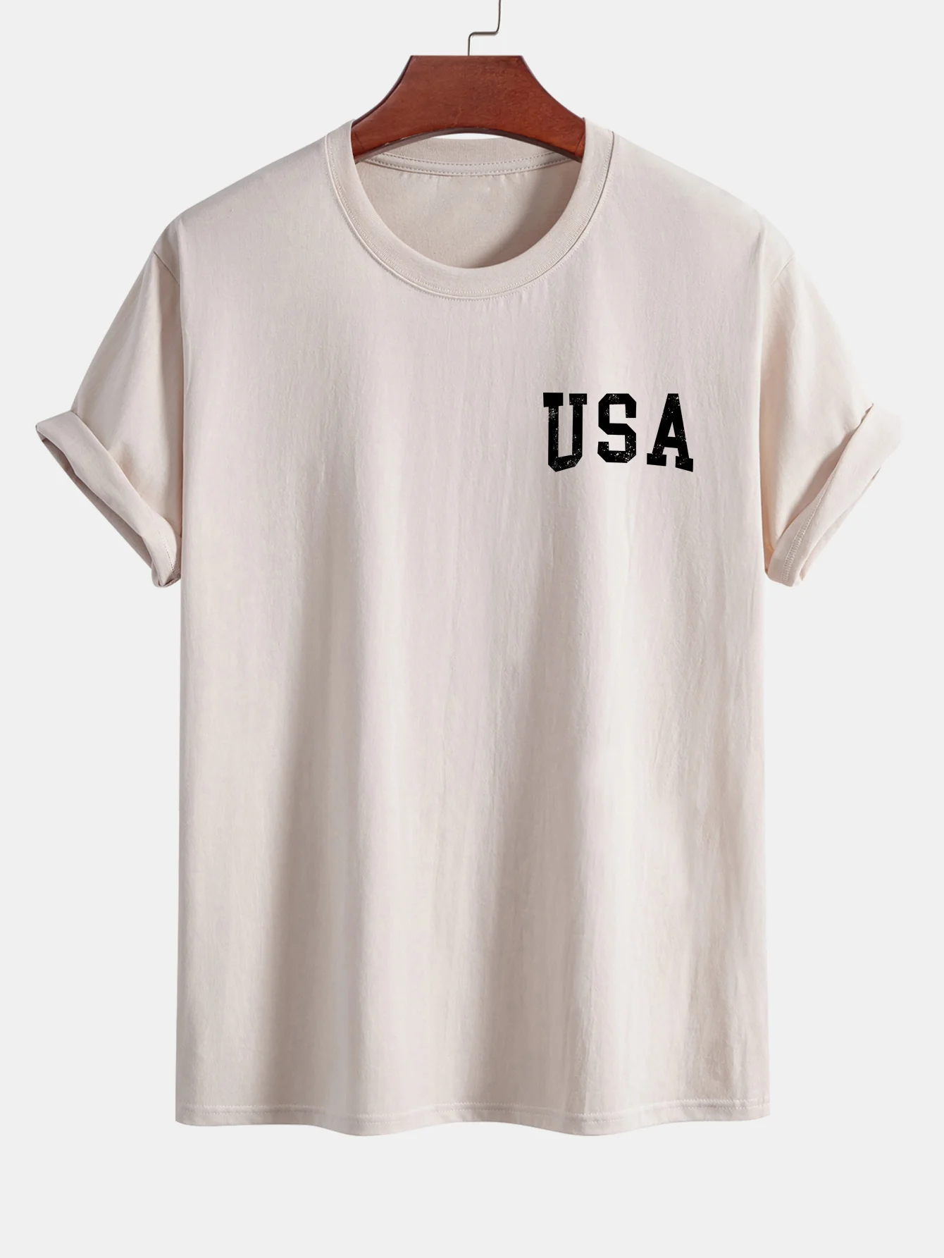 Regular Fit T-Shirt aus Baumwolle mit USA-Flaggen-Print - Image 15