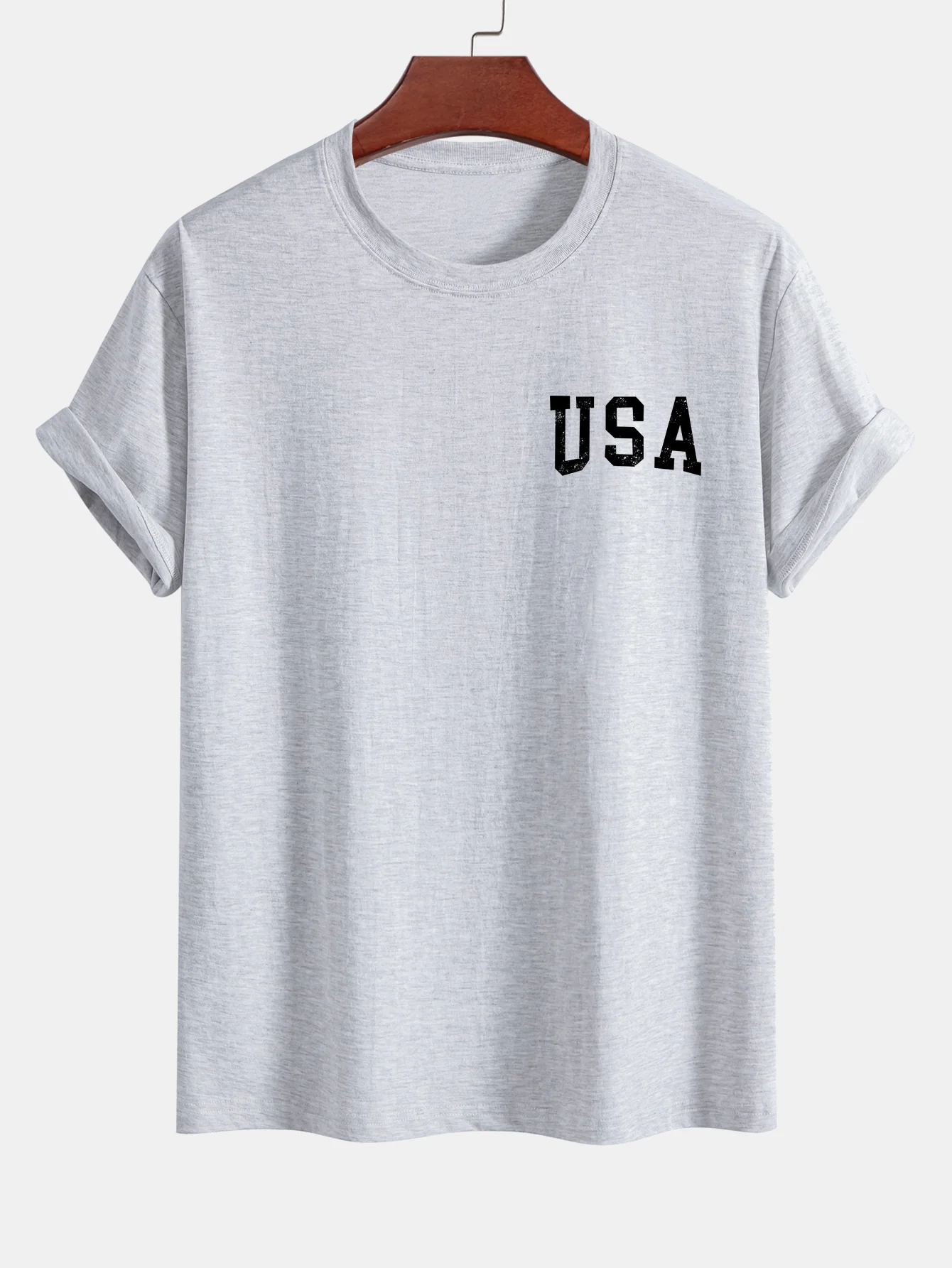 Regular Fit T-Shirt aus Baumwolle mit USA-Flaggen-Print - Image 17
