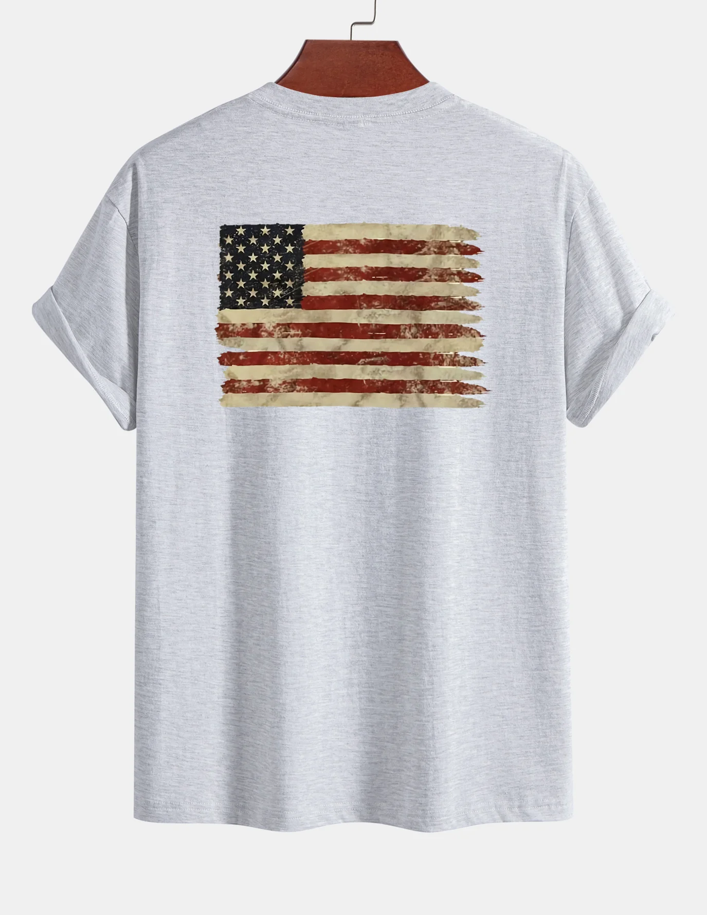 Regular Fit T-Shirt aus Baumwolle mit USA-Flaggen-Print - Image 18