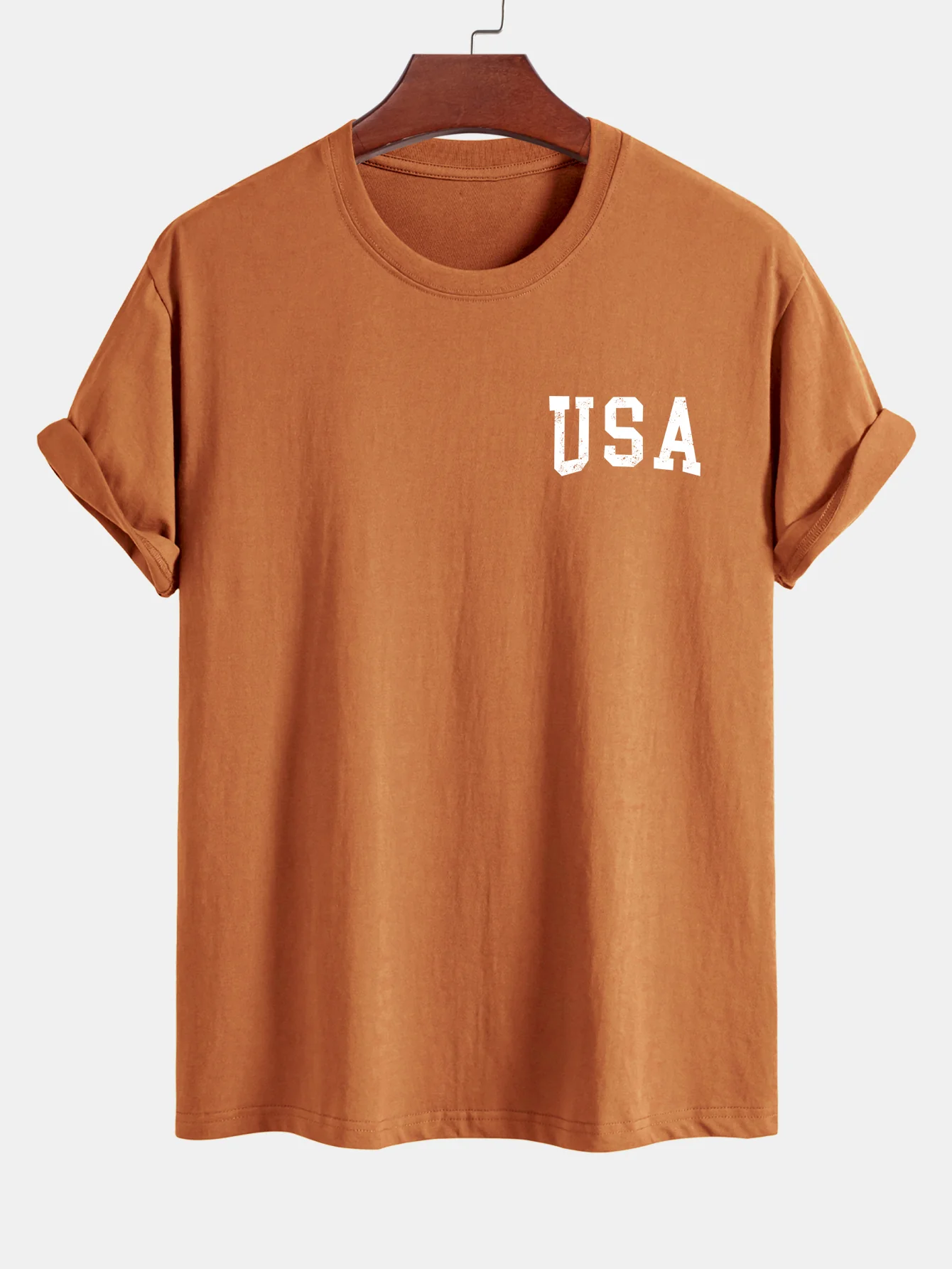 Regular Fit T-Shirt aus Baumwolle mit USA-Flaggen-Print - Image 19