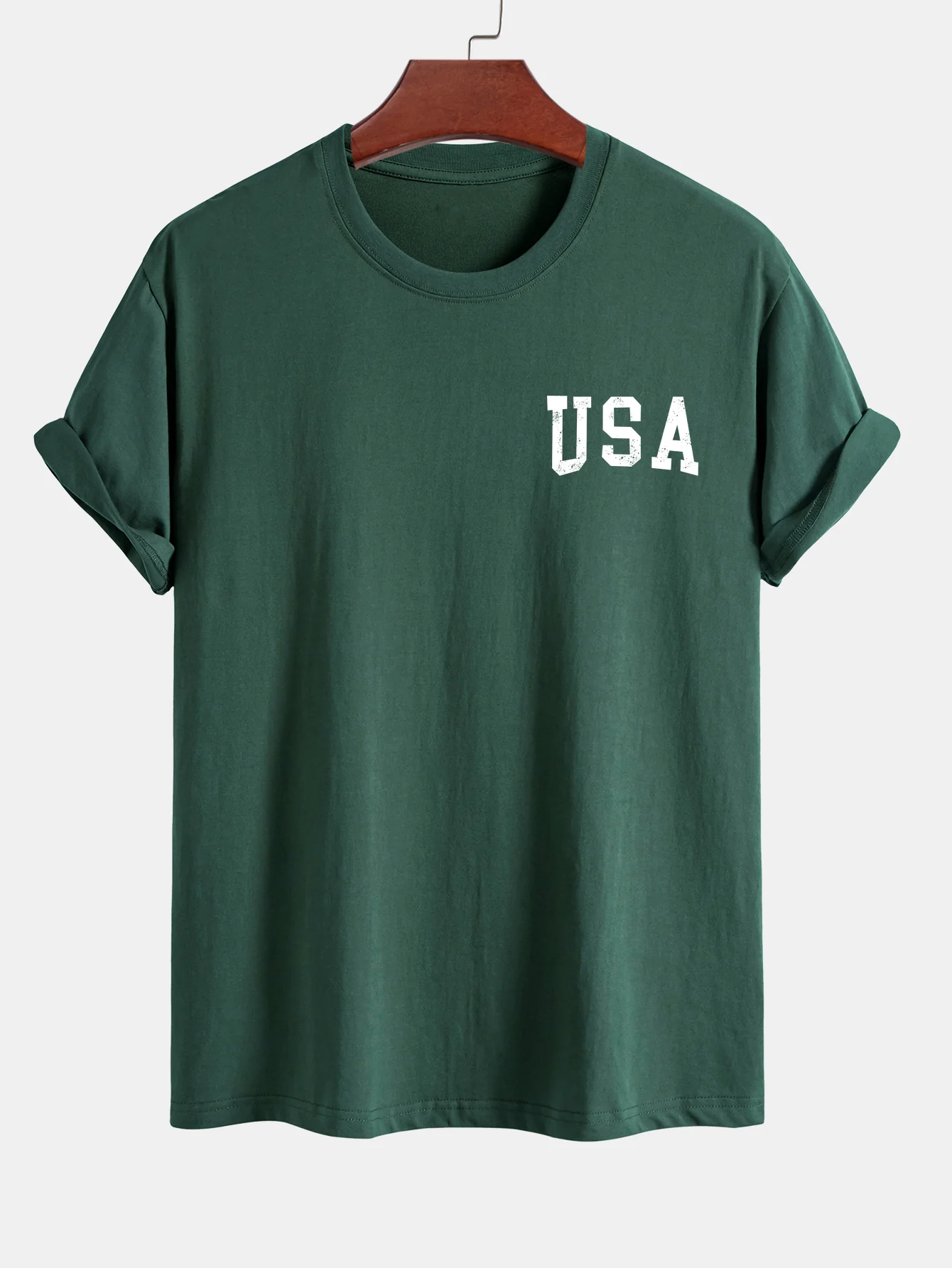 Regular Fit T-Shirt aus Baumwolle mit USA-Flaggen-Print - Image 21