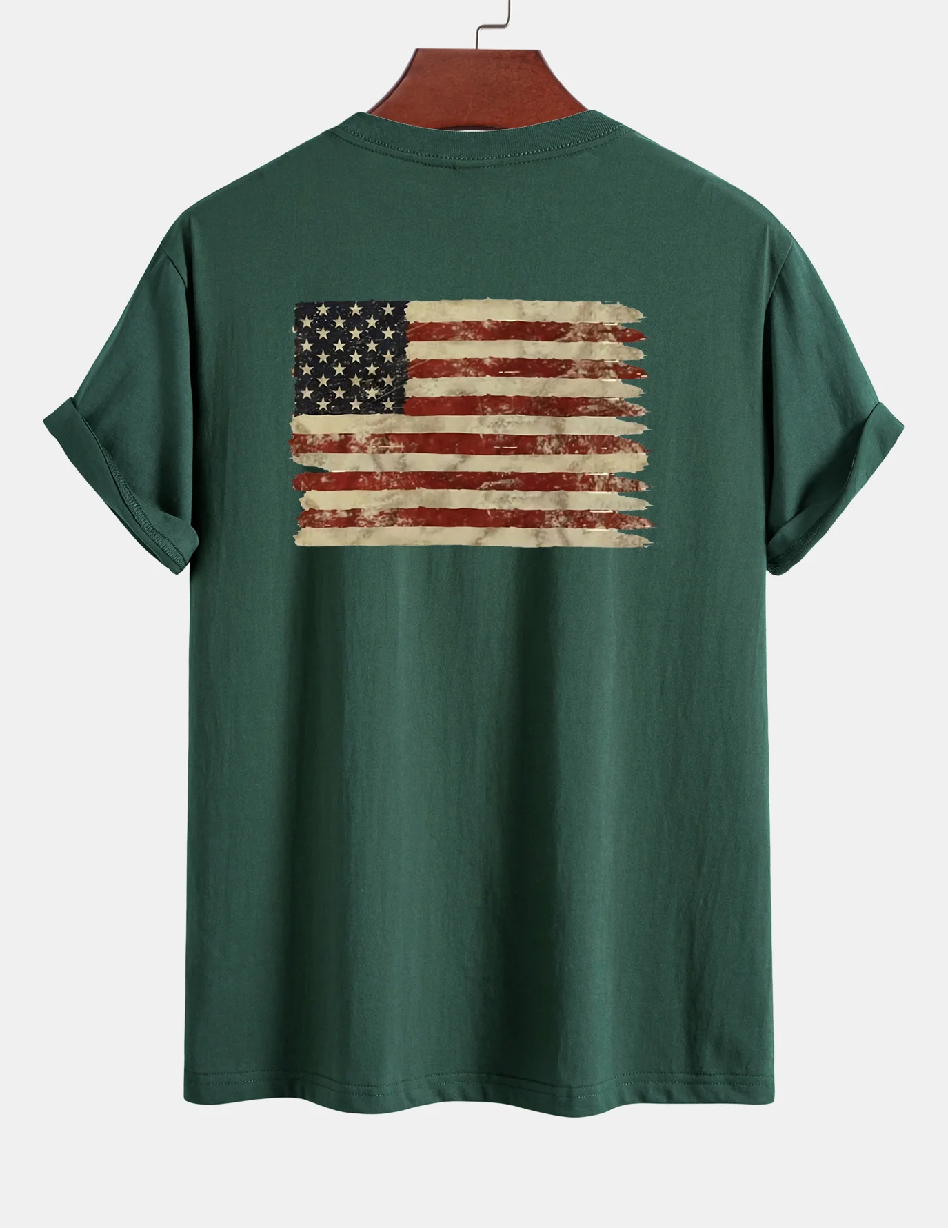 Regular Fit T-Shirt aus Baumwolle mit USA-Flaggen-Print - Image 22