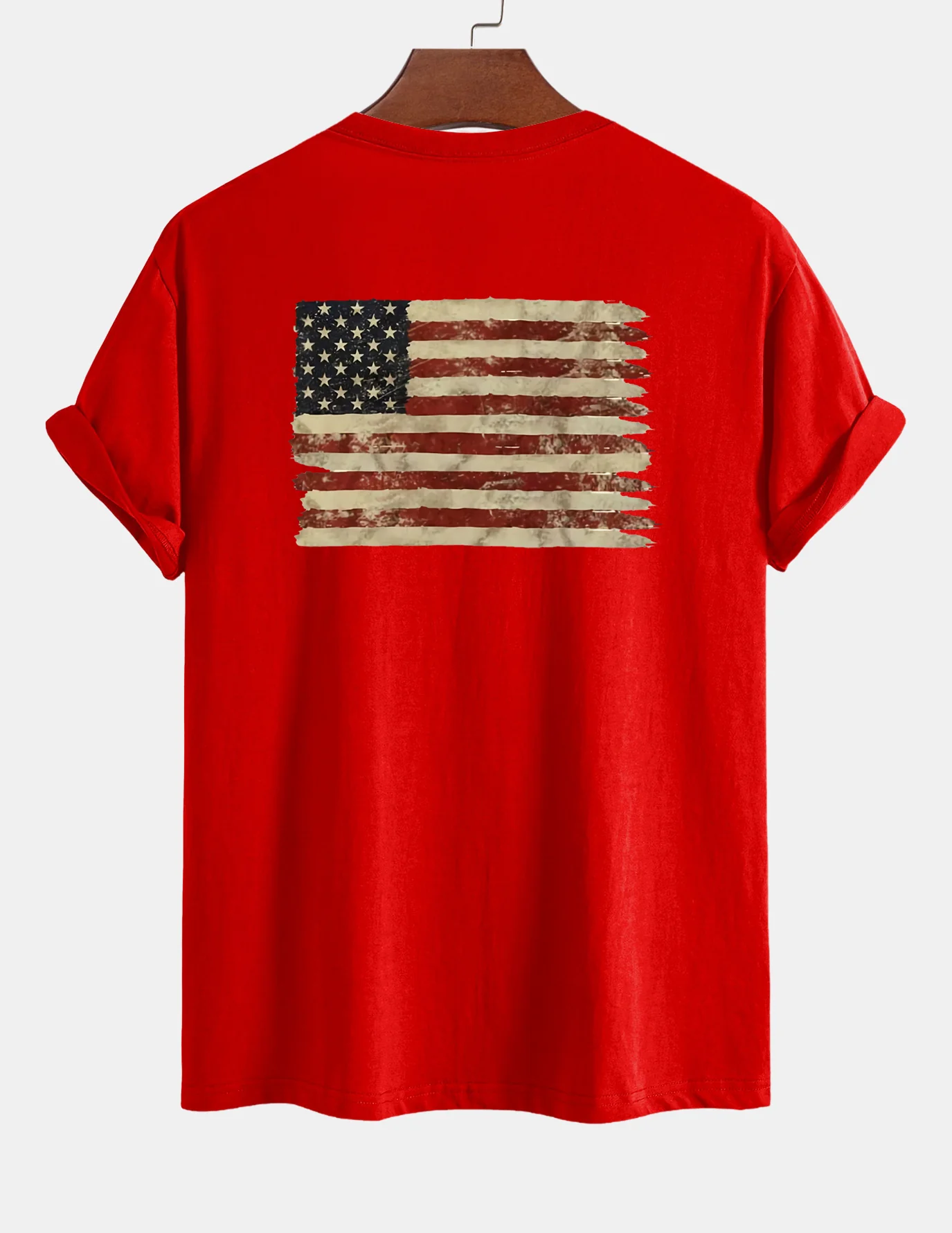 Regular Fit T-Shirt aus Baumwolle mit USA-Flaggen-Print - Image 24