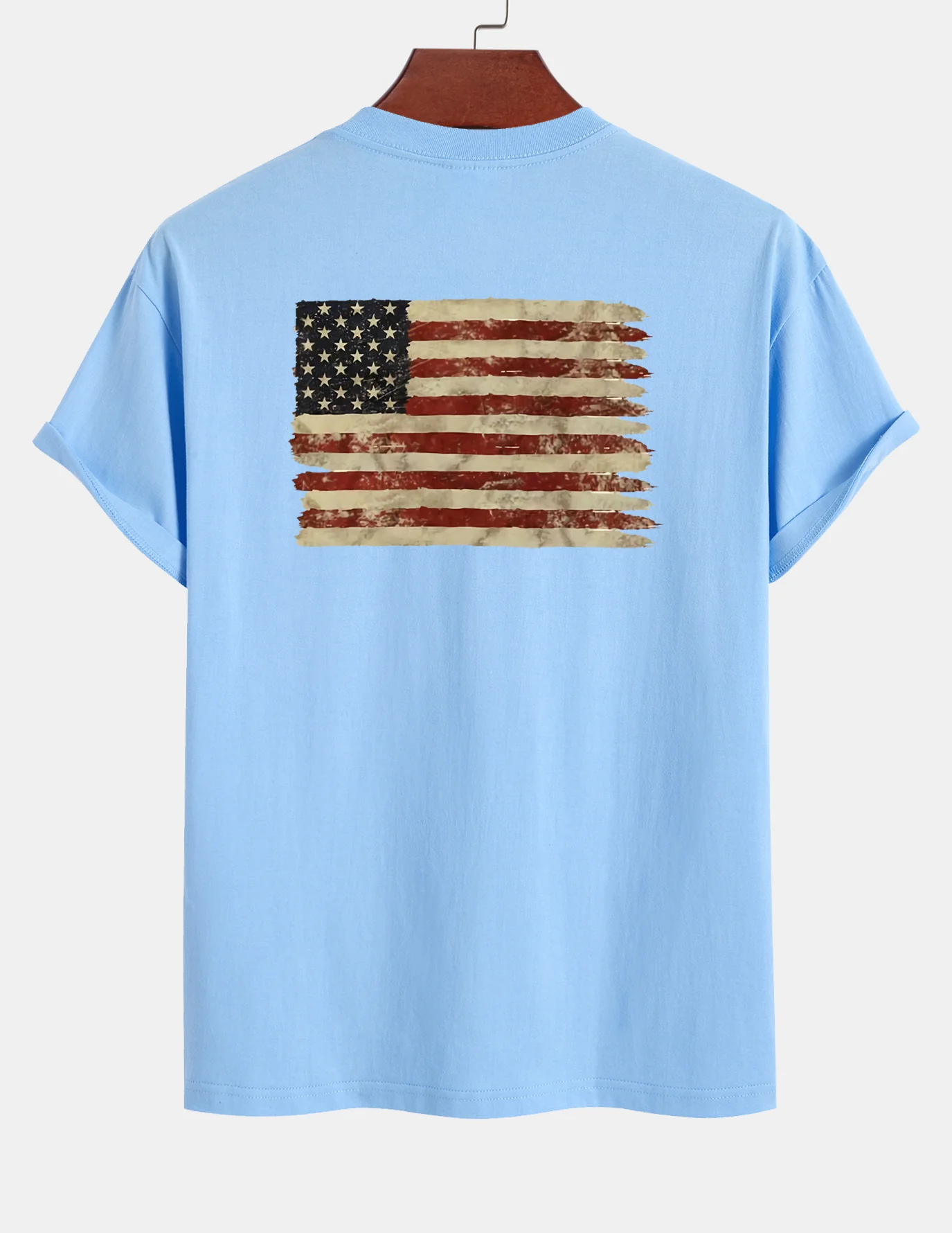 Regular Fit T-Shirt aus Baumwolle mit USA-Flaggen-Print - Image 28