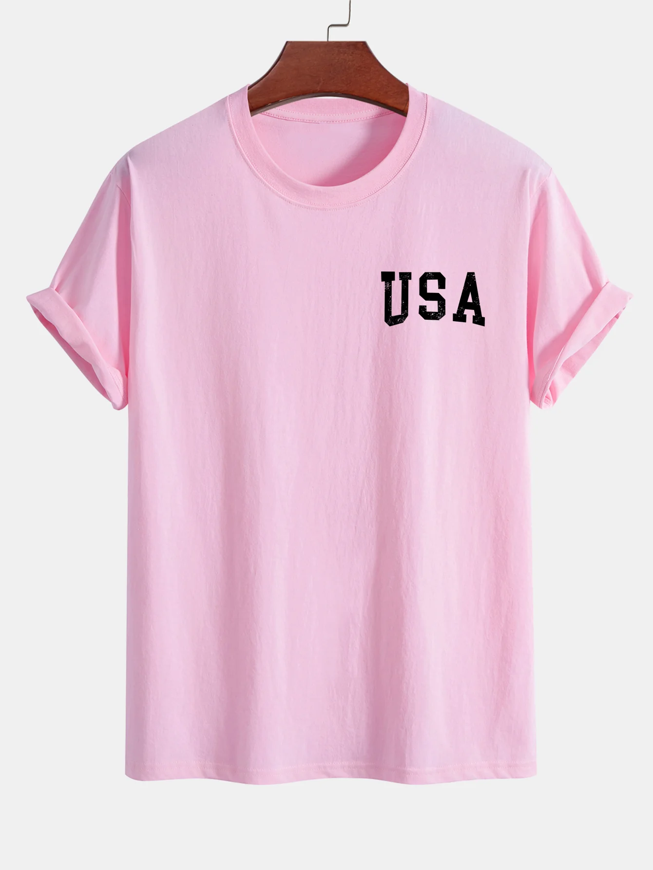 Regular Fit T-Shirt aus Baumwolle mit USA-Flaggen-Print - Image 29