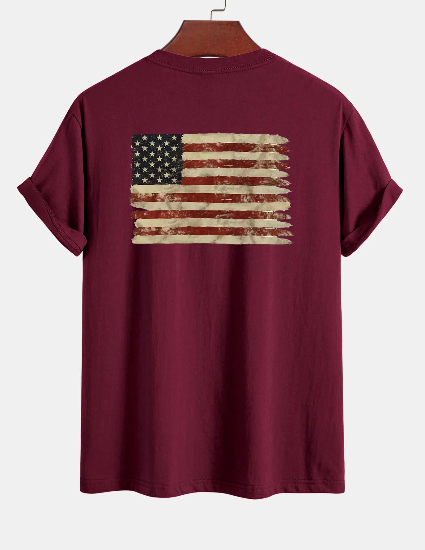 Regular Fit T-Shirt aus Baumwolle mit USA-Flaggen-Print - Image 8