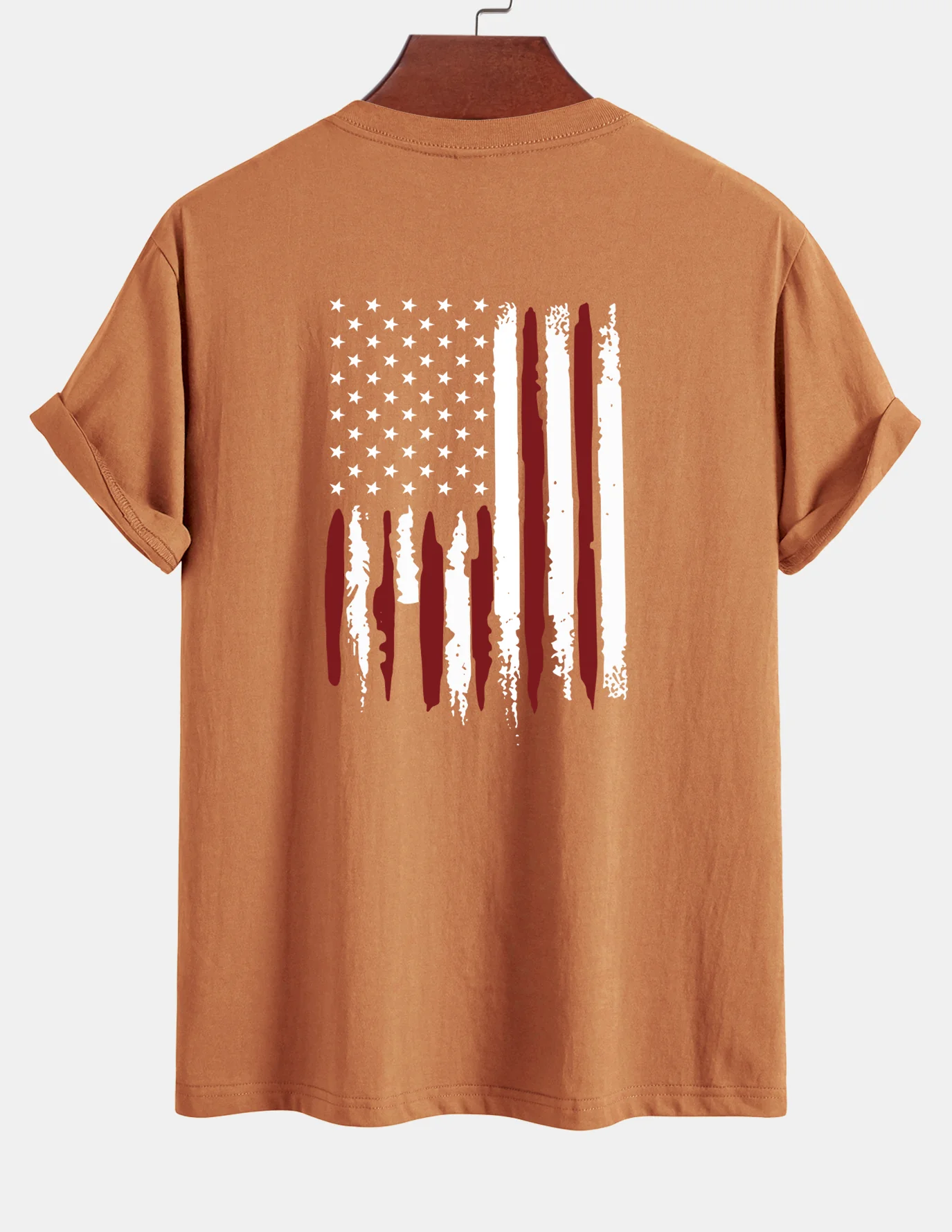 Regular Fit T-Shirt aus Baumwolle mit USA-Flaggen-Print - Image 10