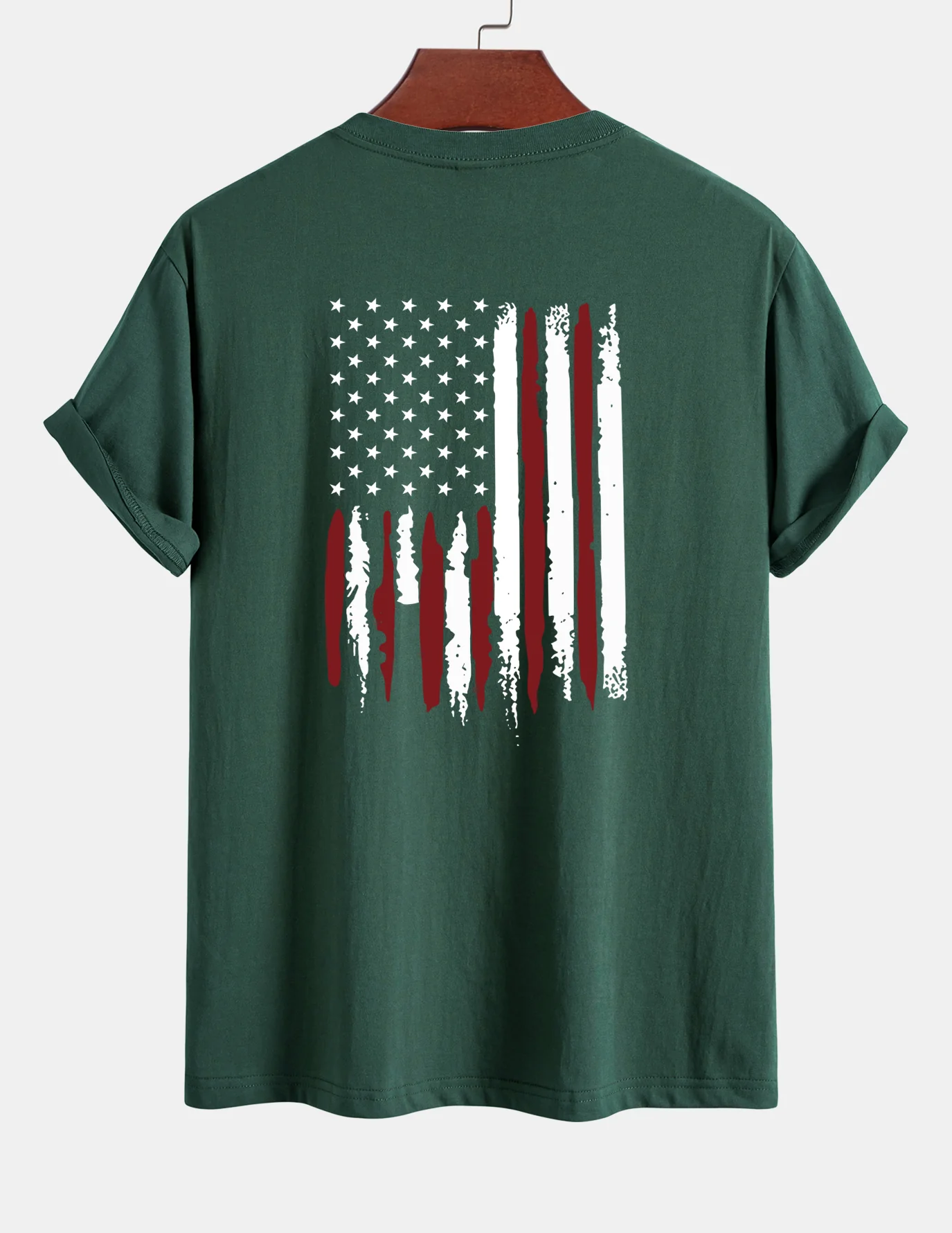 Regular Fit T-Shirt aus Baumwolle mit USA-Flaggen-Print - Image 12