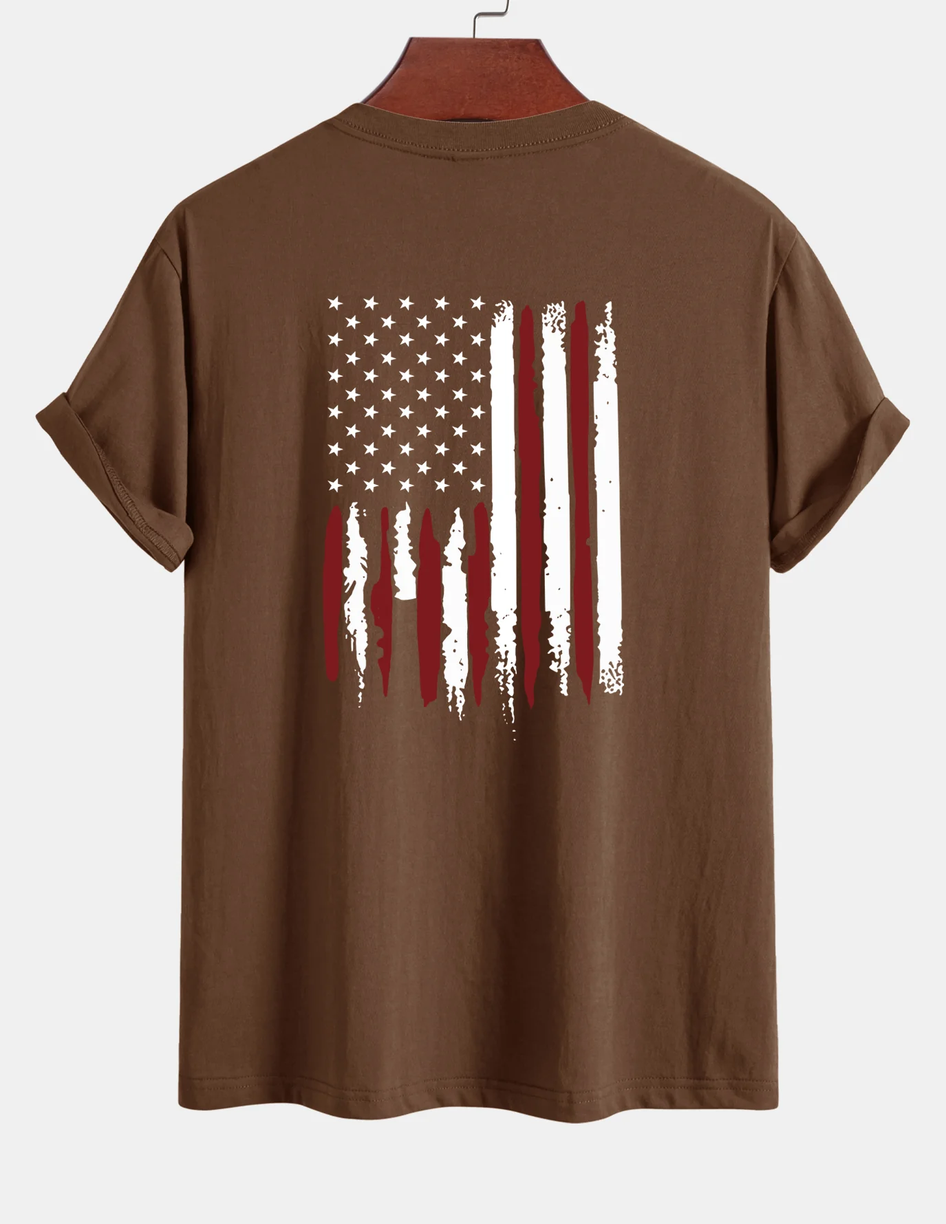 Regular Fit T-Shirt aus Baumwolle mit USA-Flaggen-Print - Image 14