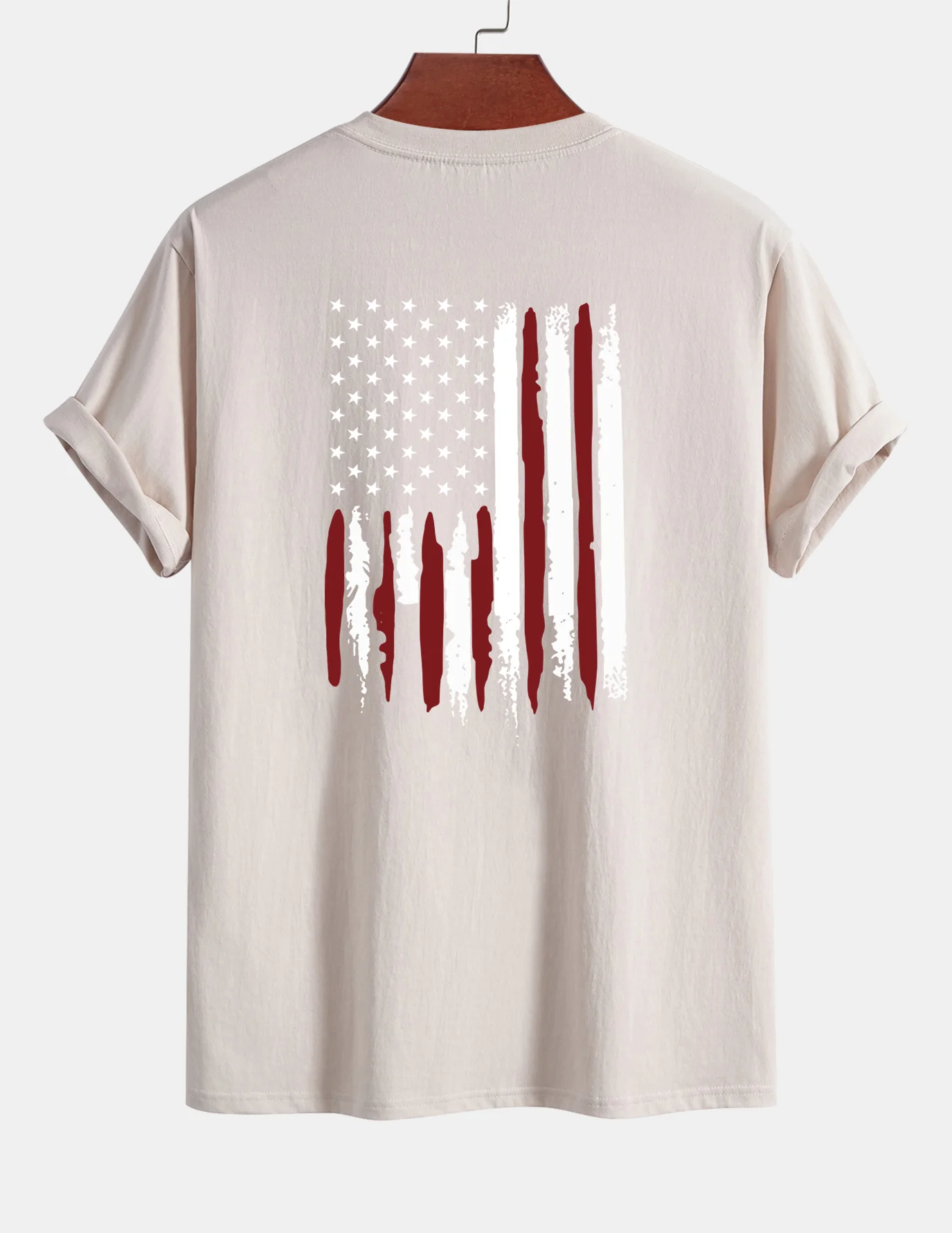 Regular Fit T-Shirt aus Baumwolle mit USA-Flaggen-Print - Image 16