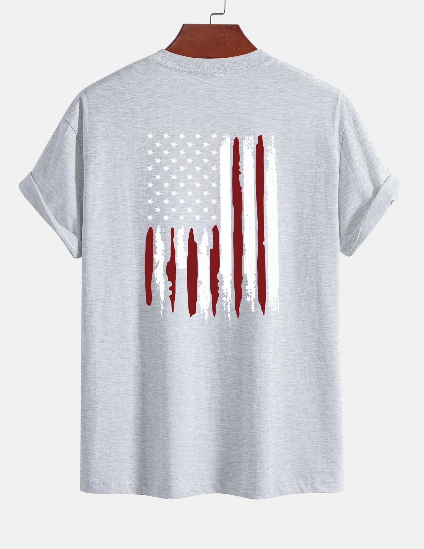 Regular Fit T-Shirt aus Baumwolle mit USA-Flaggen-Print - Image 18