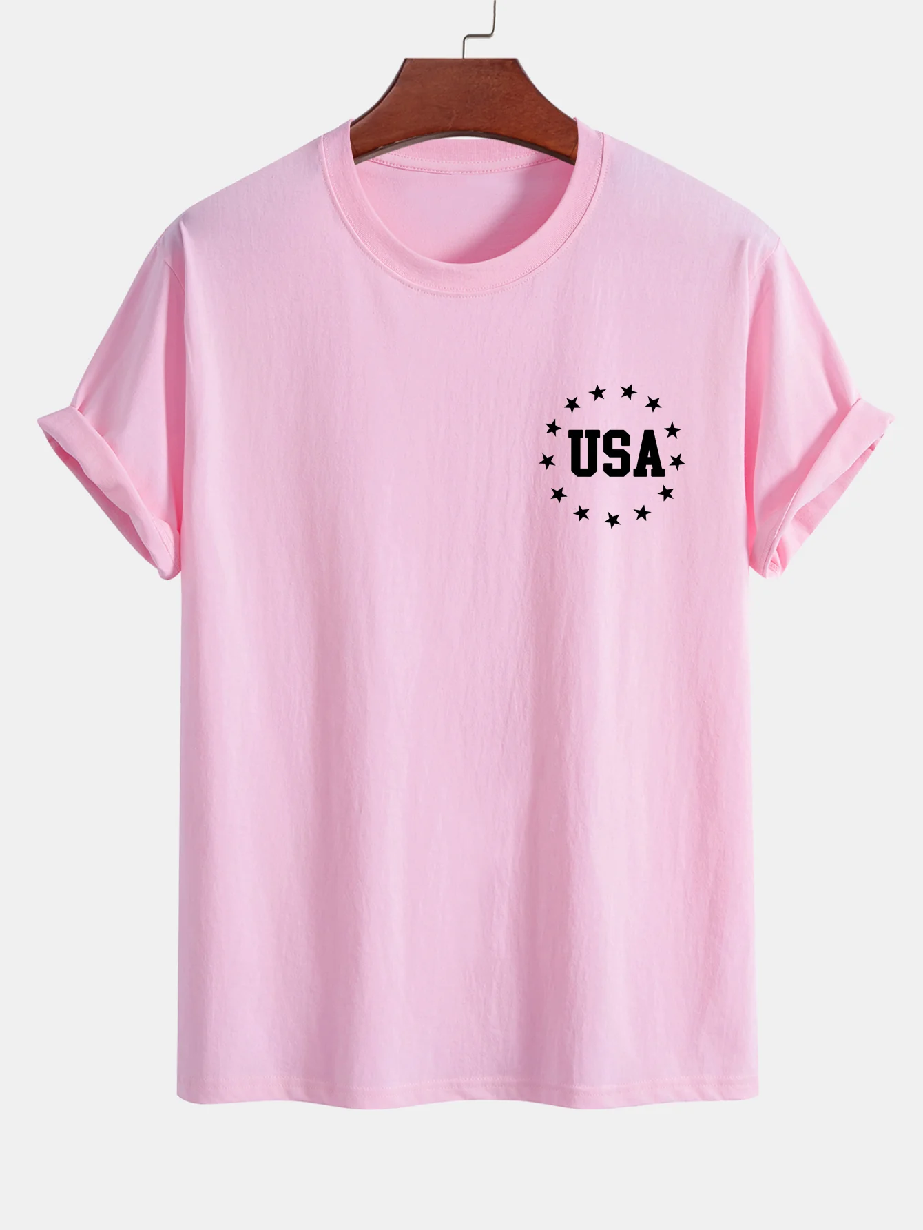 Regular Fit T-Shirt aus Baumwolle mit USA-Flaggen-Print - Image 19