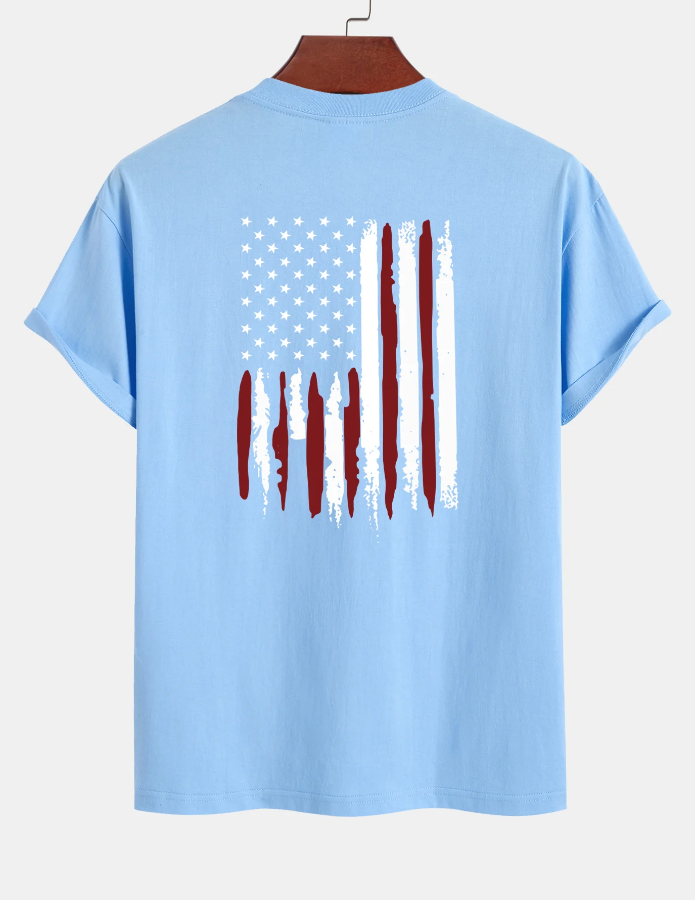 Regular Fit T-Shirt aus Baumwolle mit USA-Flaggen-Print - Image 24
